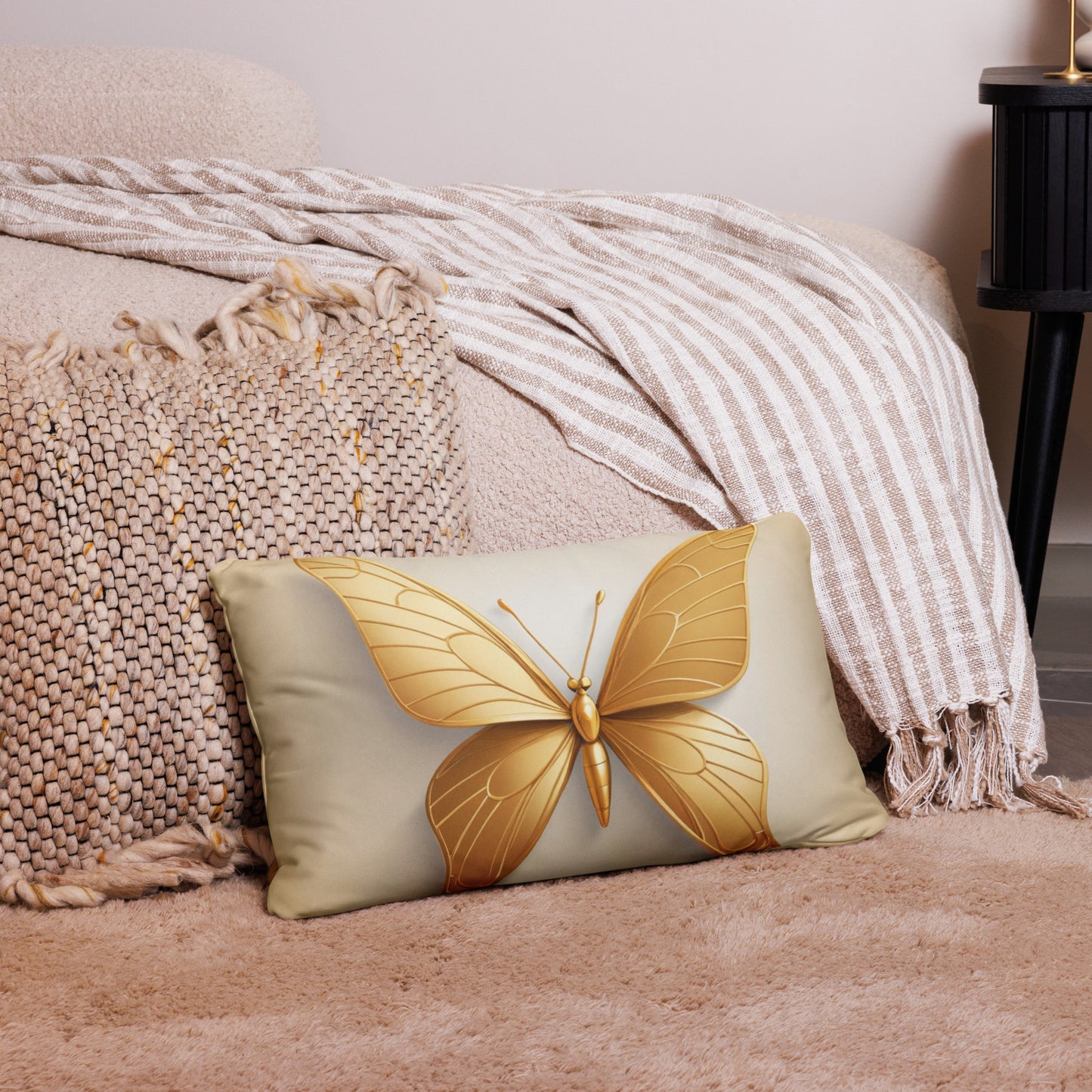 Golden monarch Pillow Case