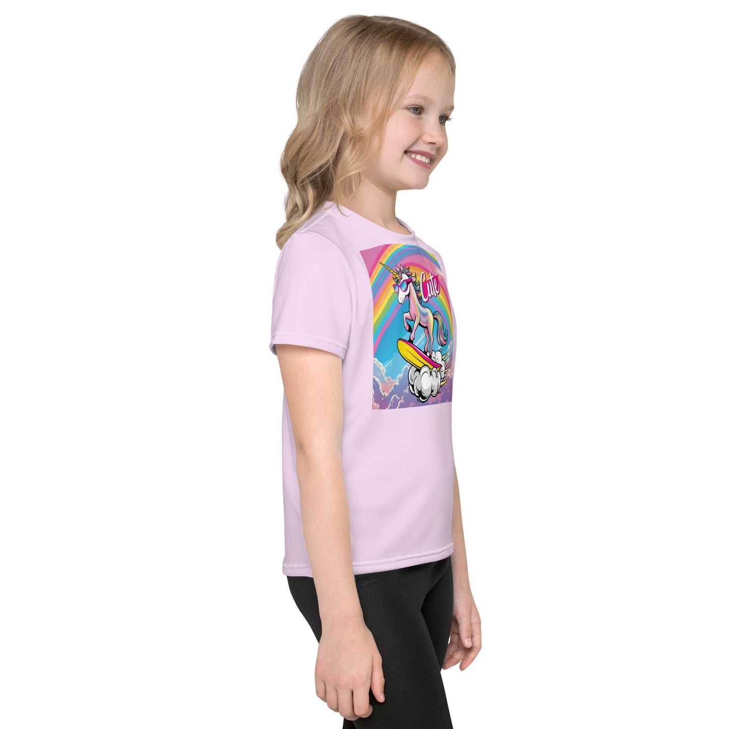 Unicorn Cute Kids crew neck t-shirt
