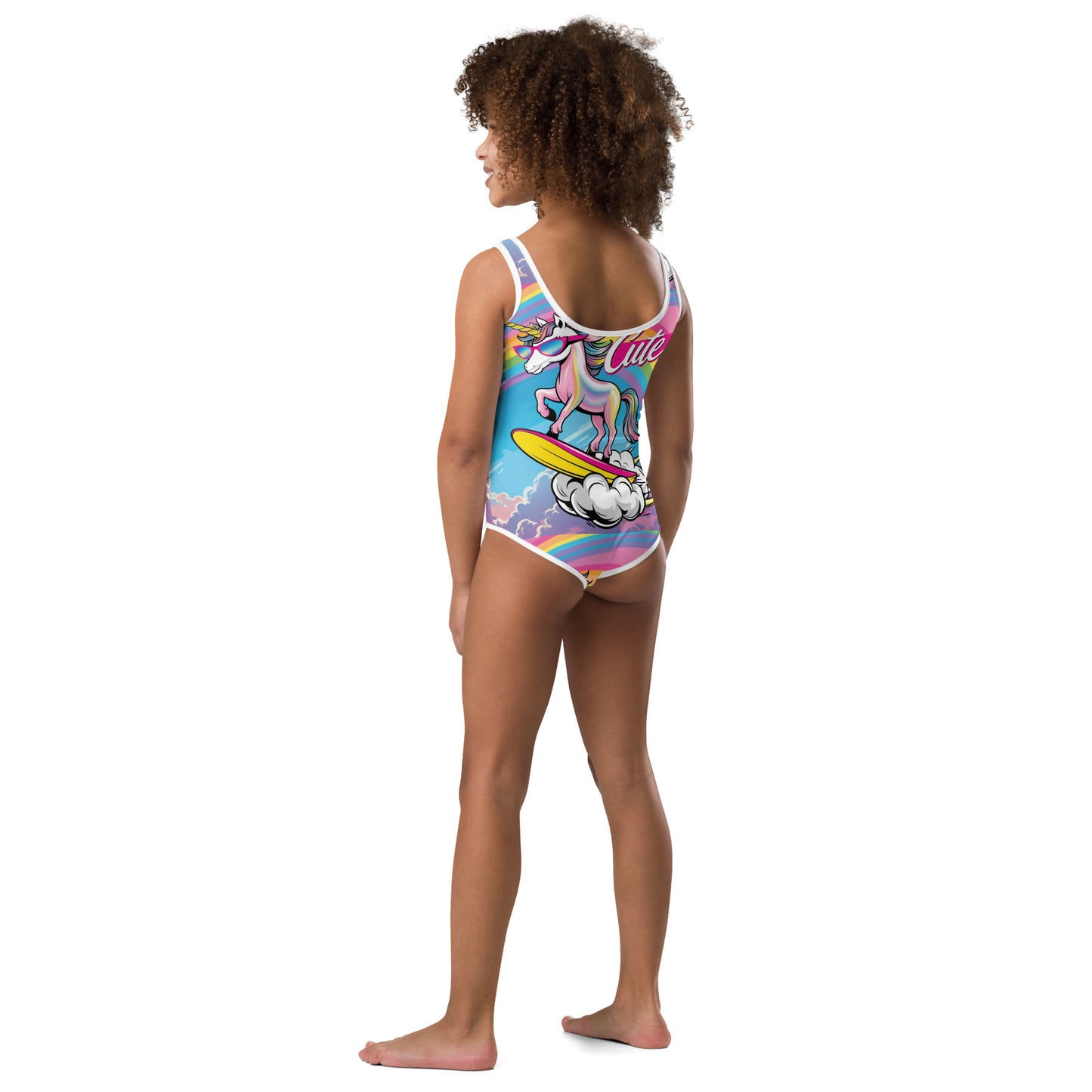 Unicorn cute All-Over Print Kids Swimsuit