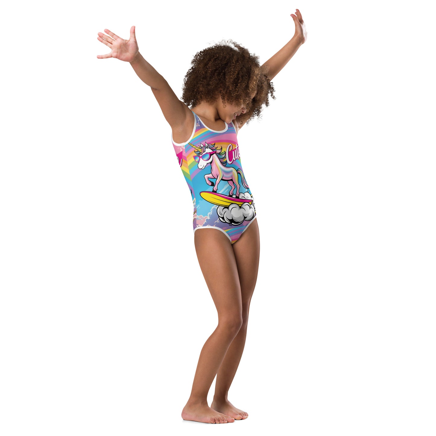 Unicorn cute All-Over Print Kids Swimsuit