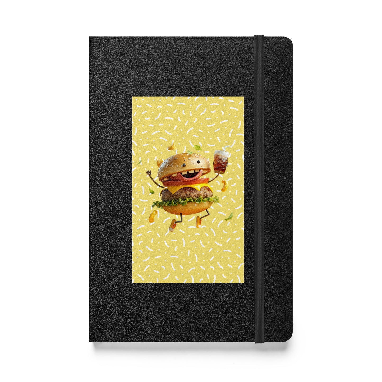 Delicious burger Hardcover bound notebook