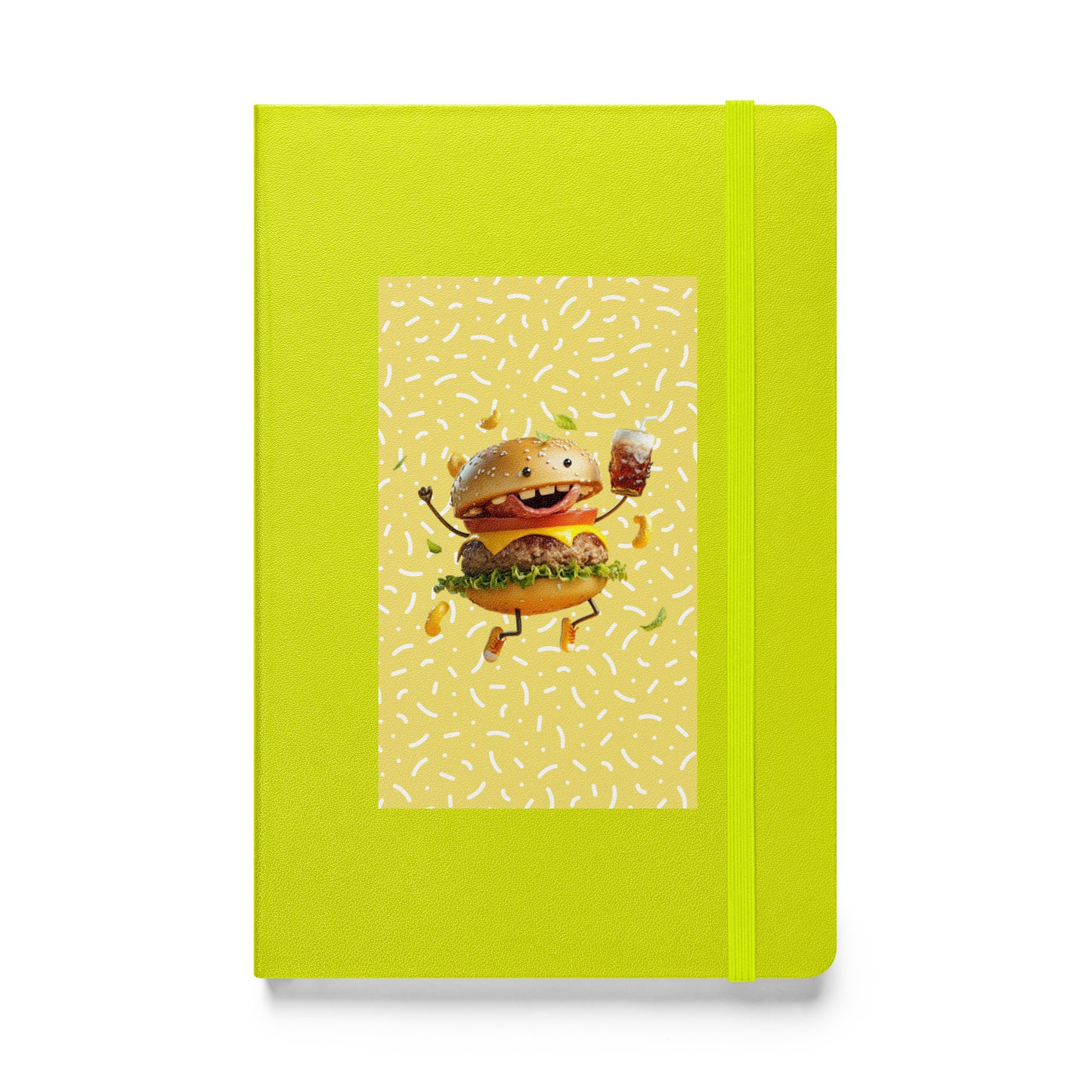Delicious burger Hardcover bound notebook