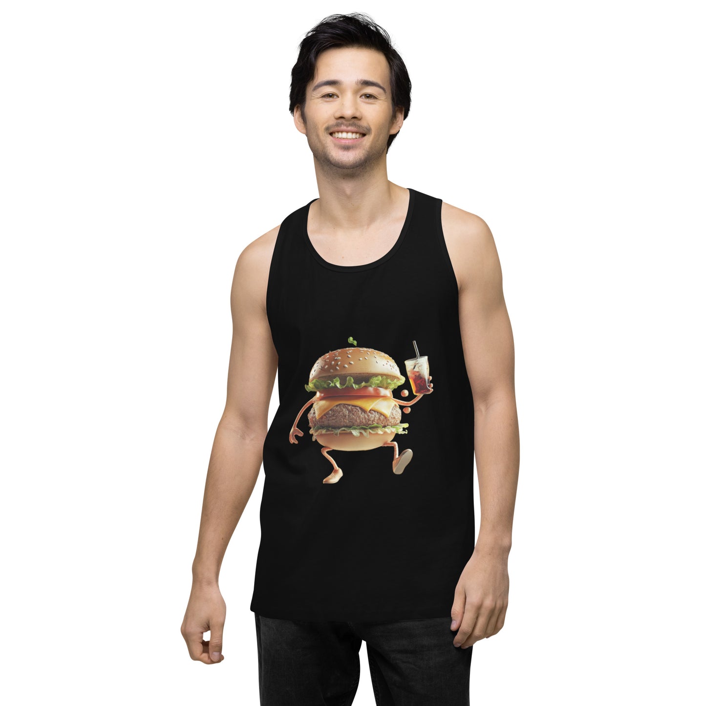 Burger Men’s premium tank top