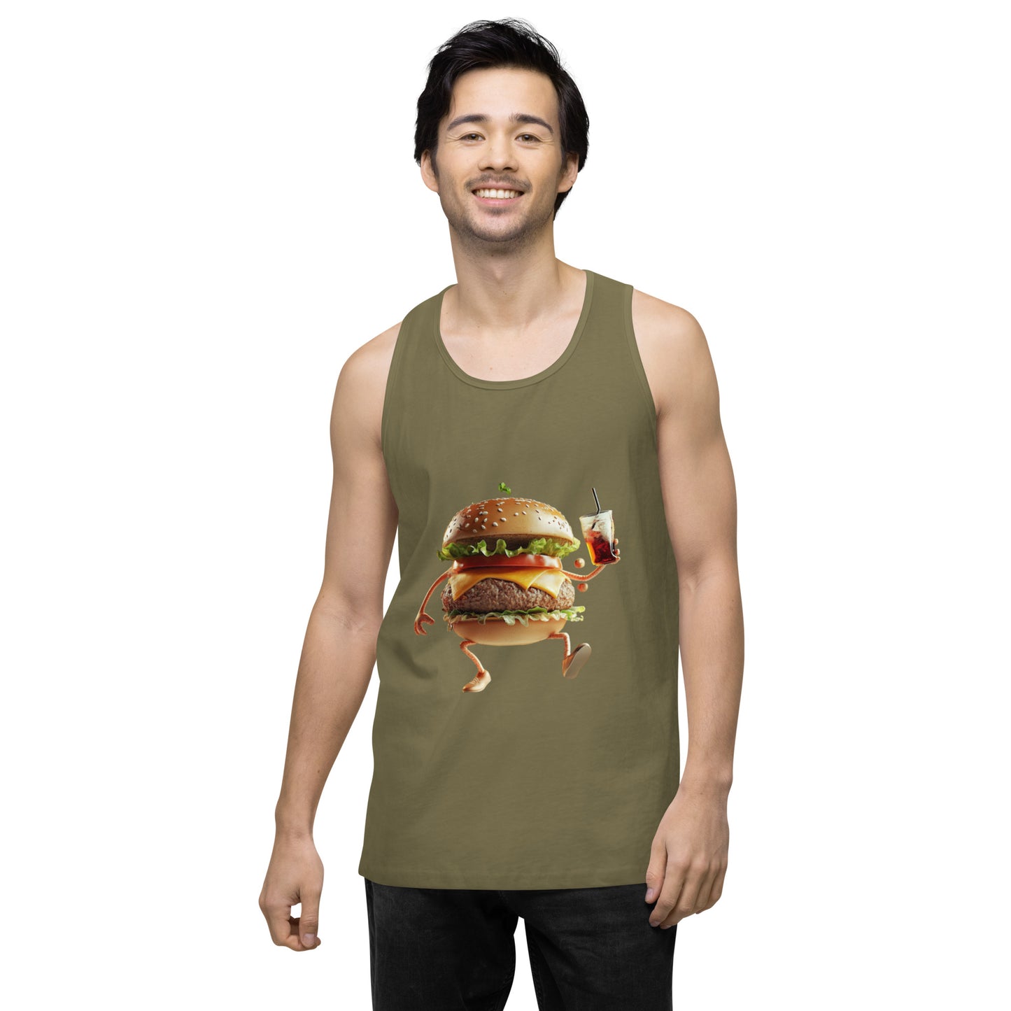 Burger Men’s premium tank top