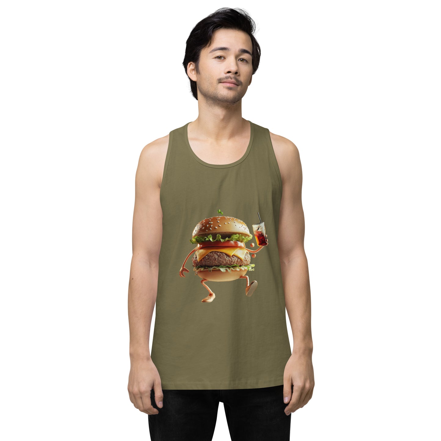 Burger Men’s premium tank top