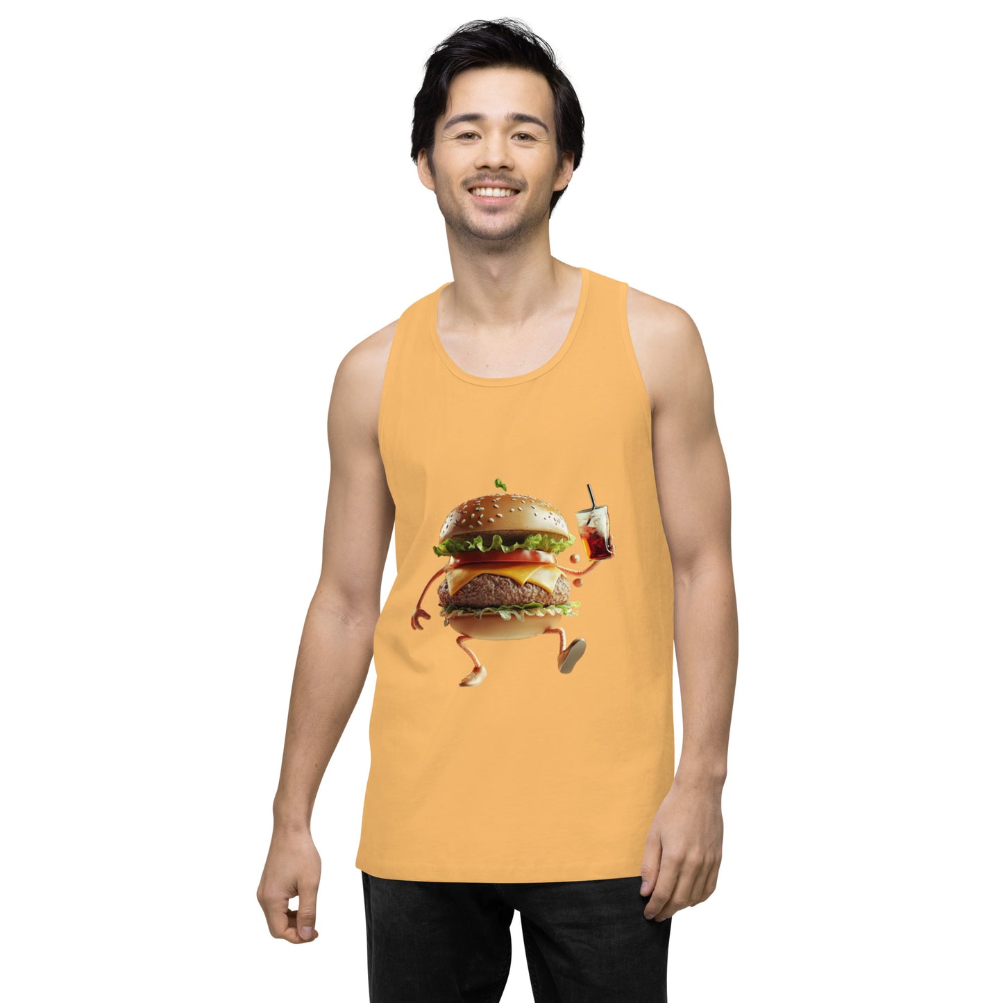Burger Men’s premium tank top