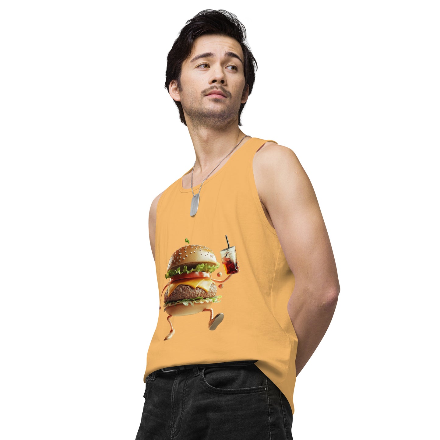 Burger Men’s premium tank top