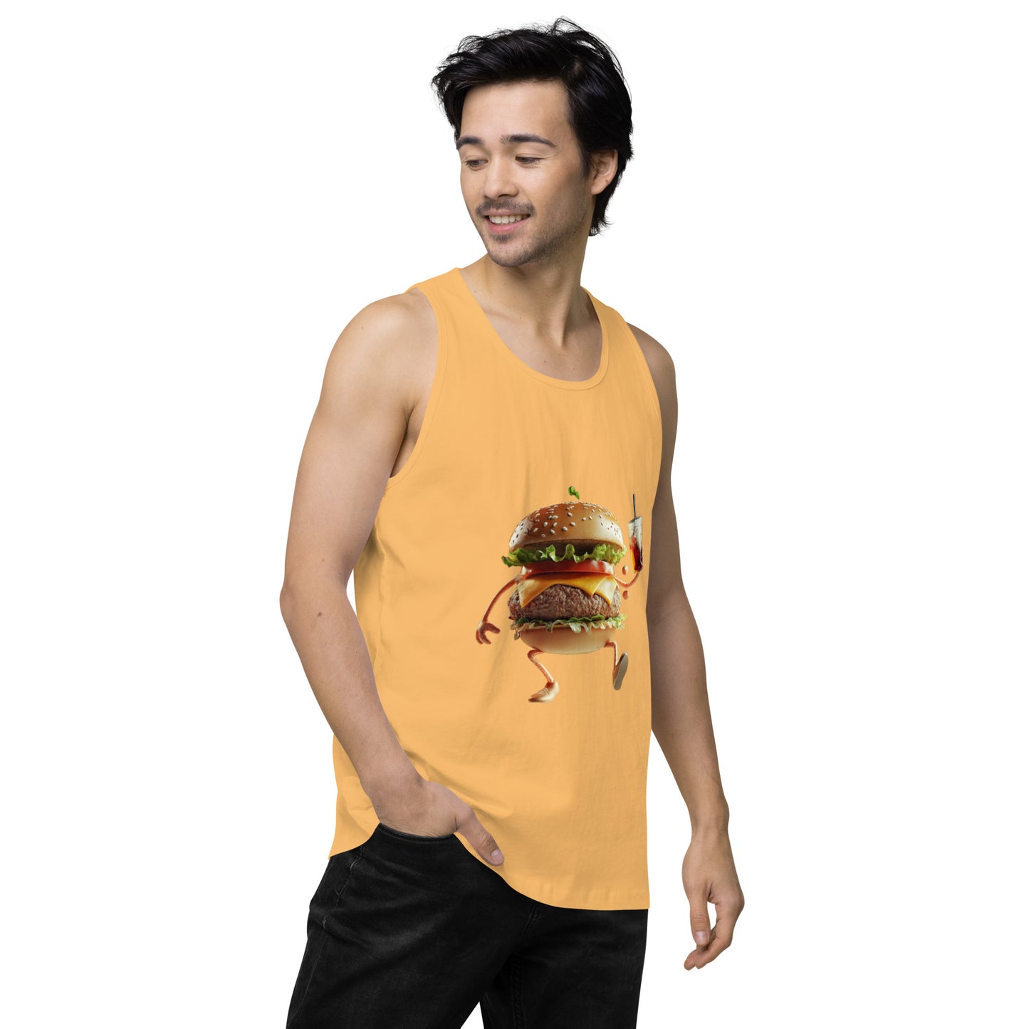 Burger Men’s premium tank top