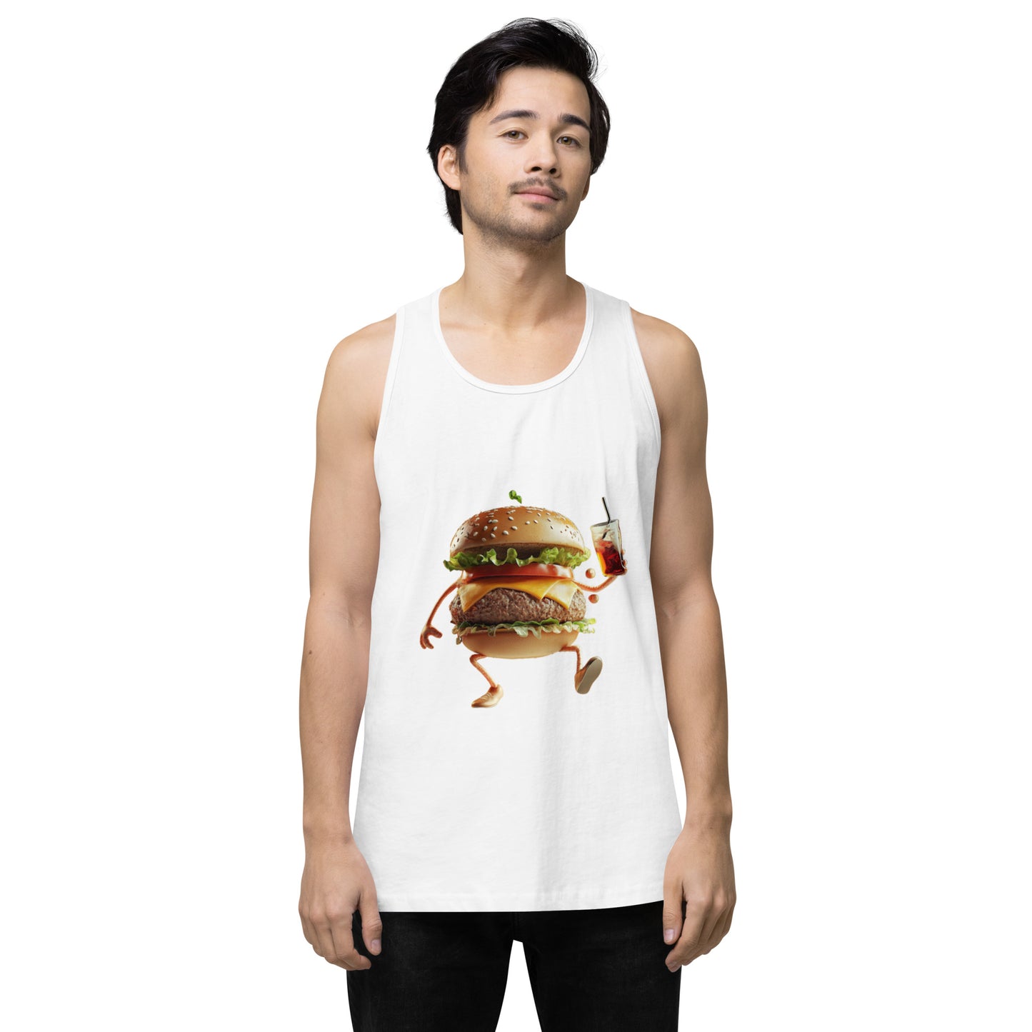 Burger Men’s premium tank top