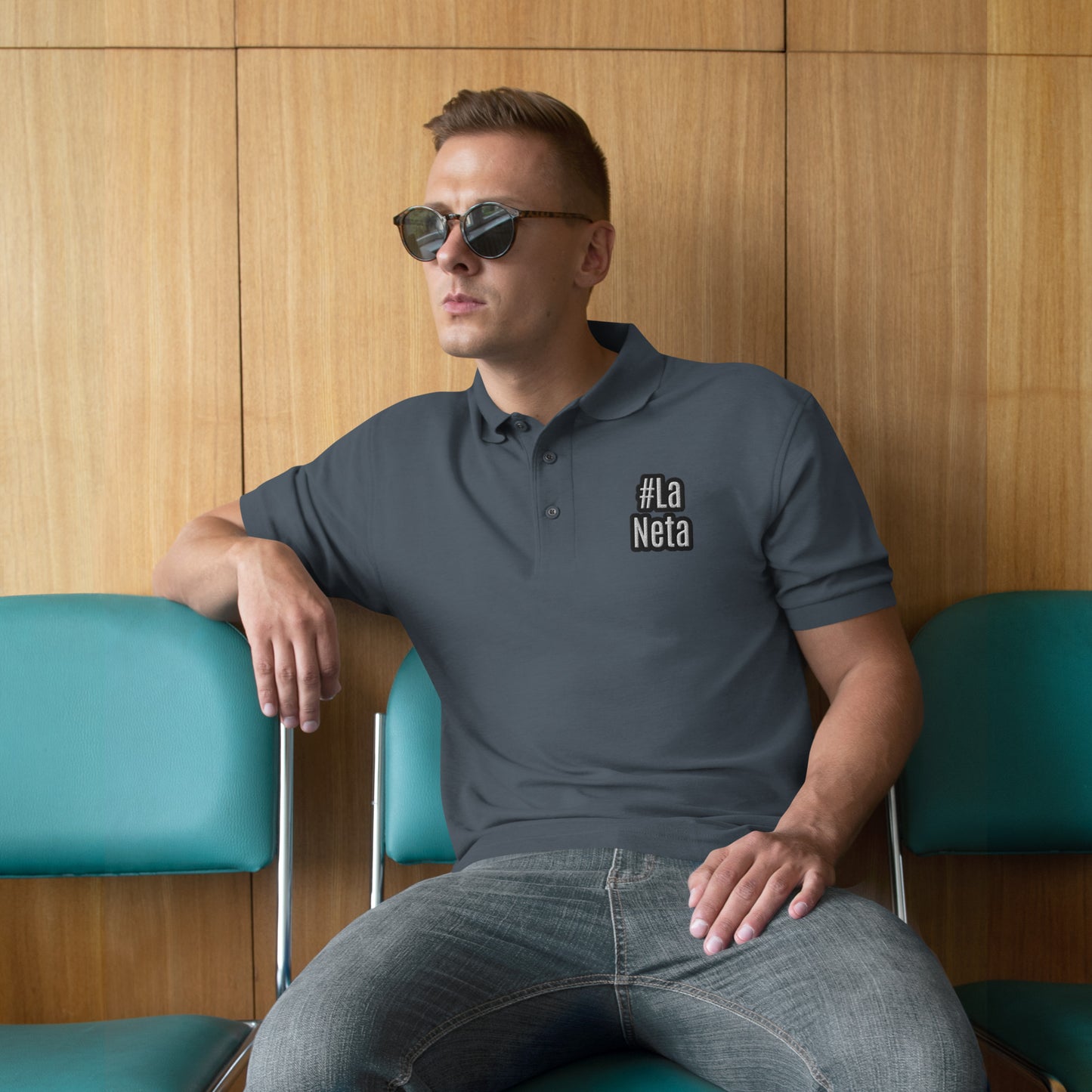 #La Neta Men's Premium Polo