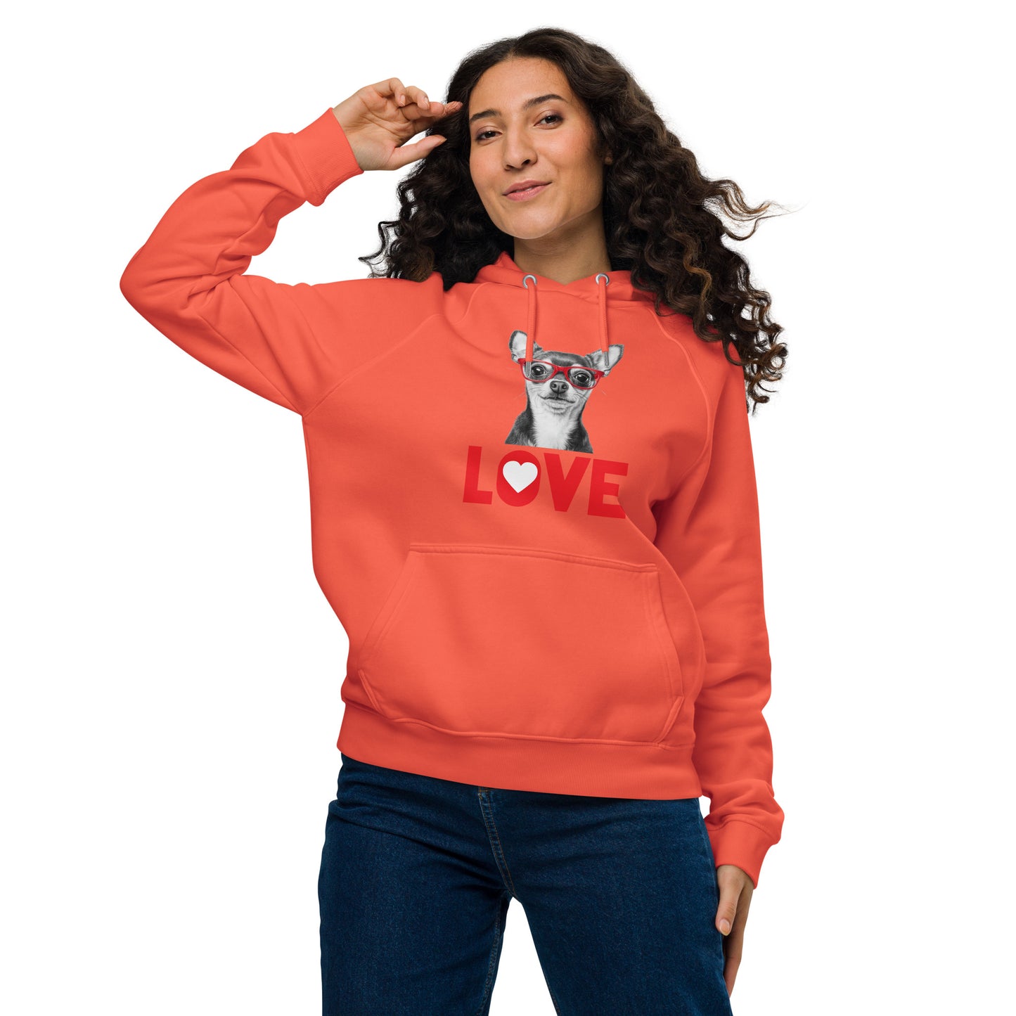 Chihuahua lover Unisex eco raglan hoodie