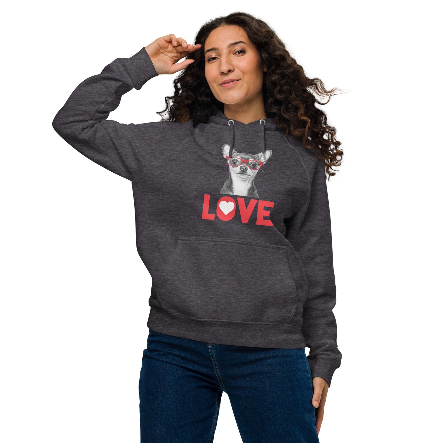 Chihuahua lover Unisex eco raglan hoodie