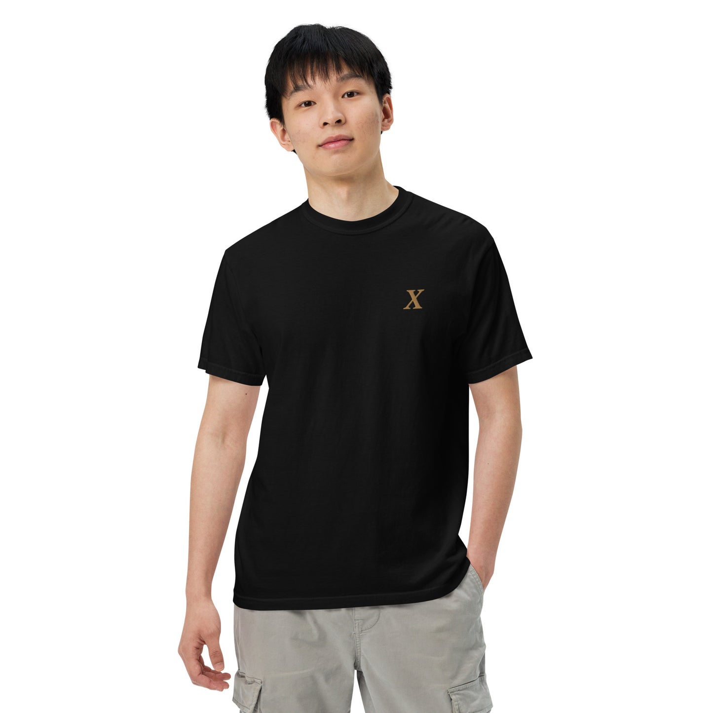 X Gold Unisex garment-dyed heavyweight t-shirt
