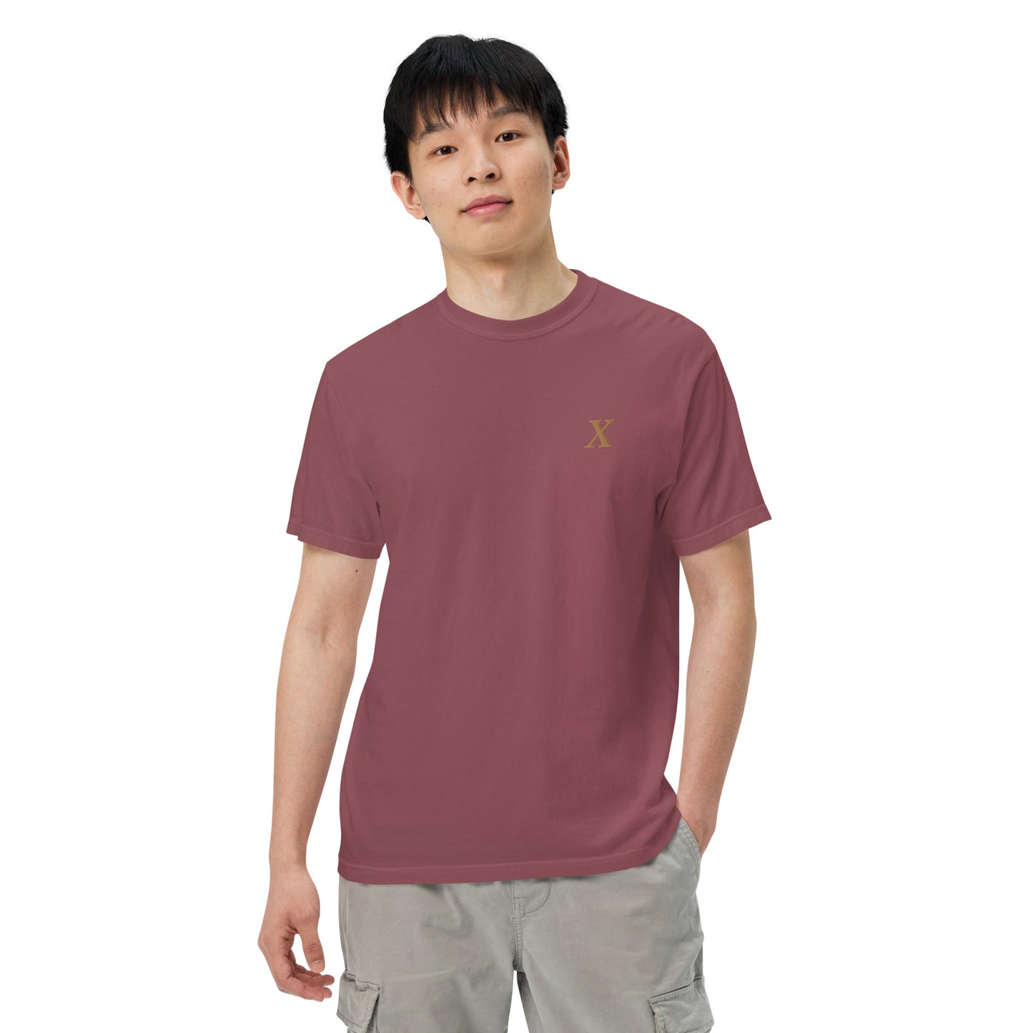 X Gold Unisex garment-dyed heavyweight t-shirt