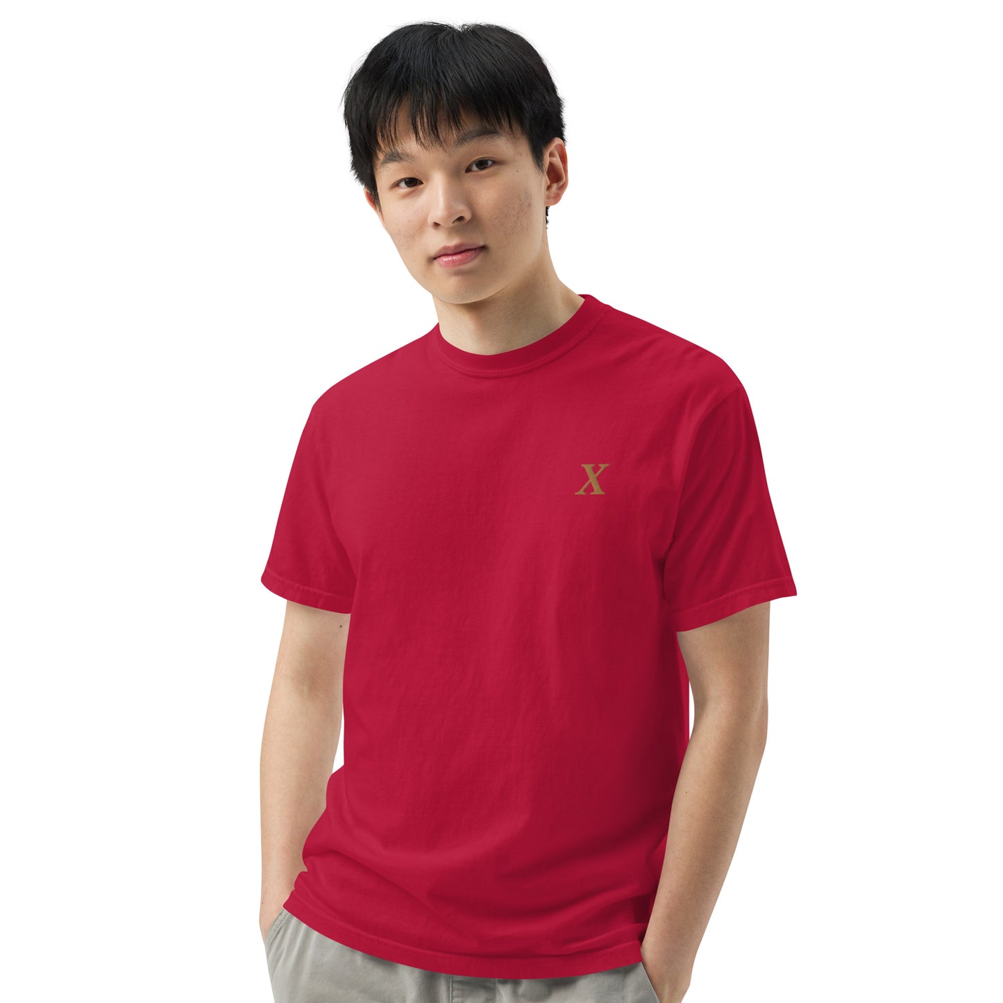 X Gold Unisex garment-dyed heavyweight t-shirt