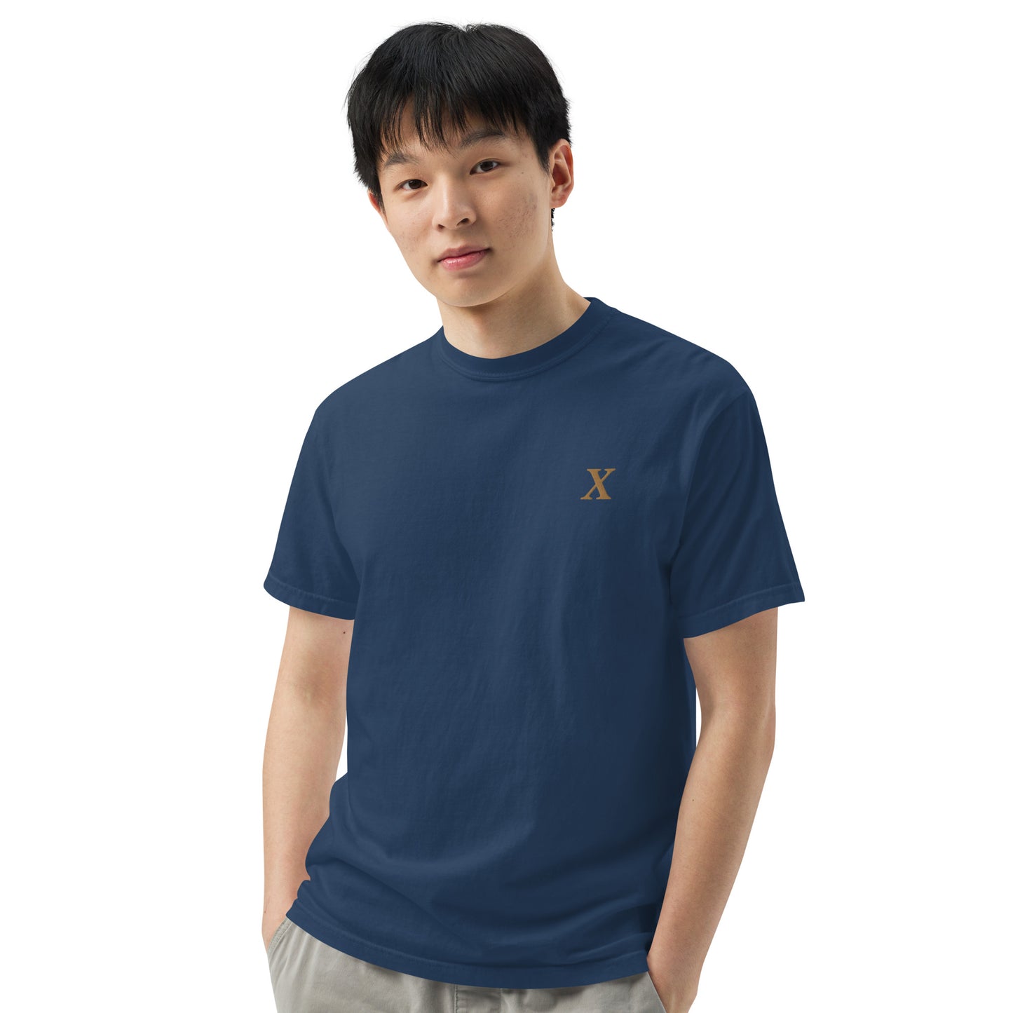 X Gold Unisex garment-dyed heavyweight t-shirt
