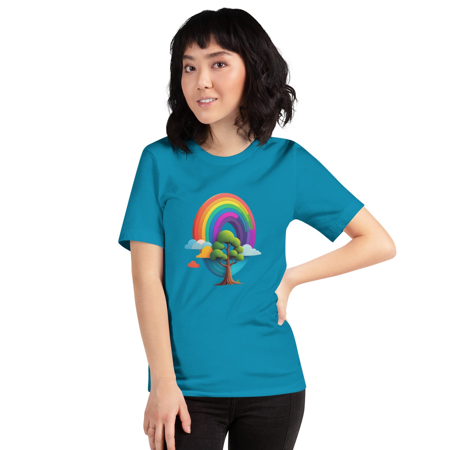Rainbow tree Unisex t-shirt