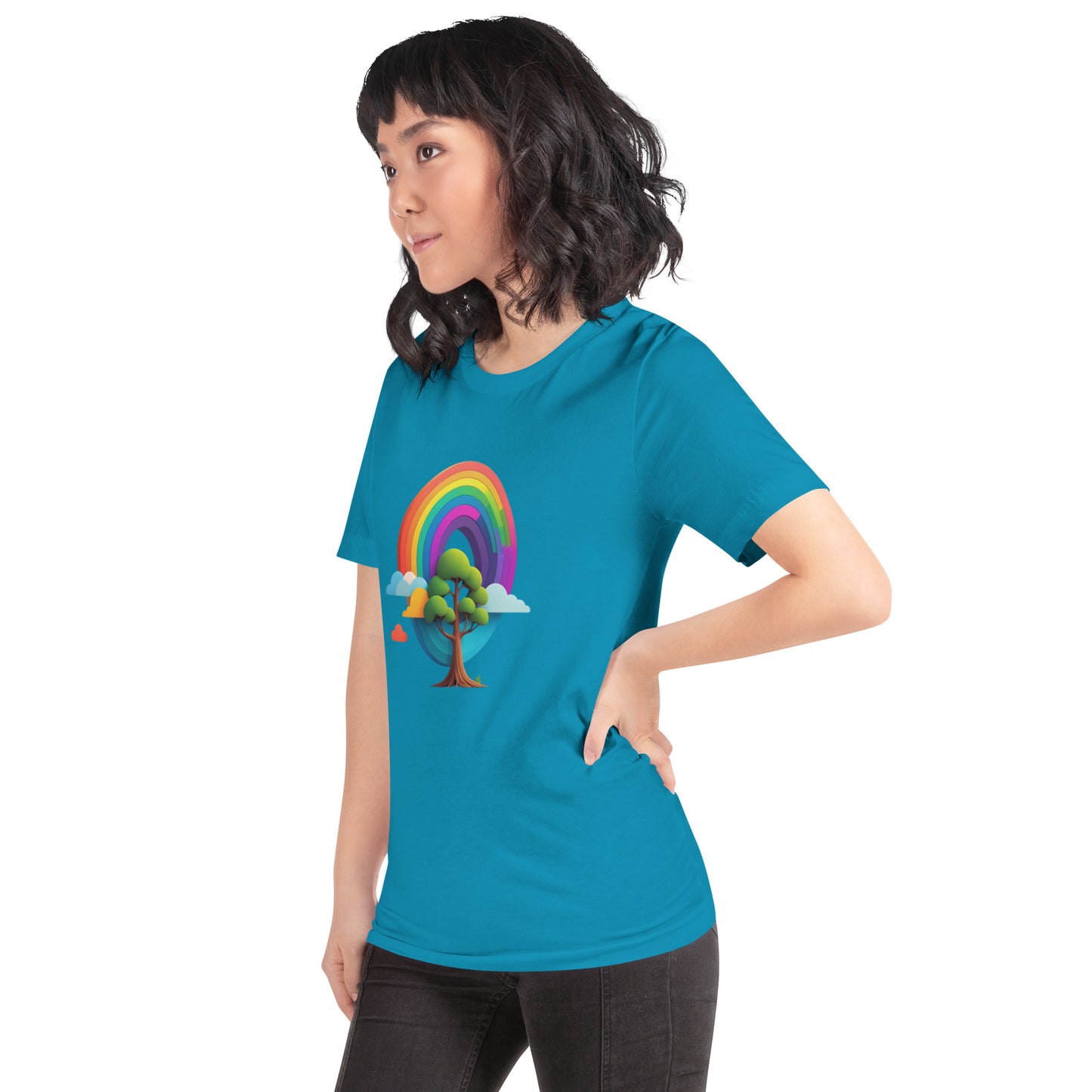 Rainbow tree Unisex t-shirt
