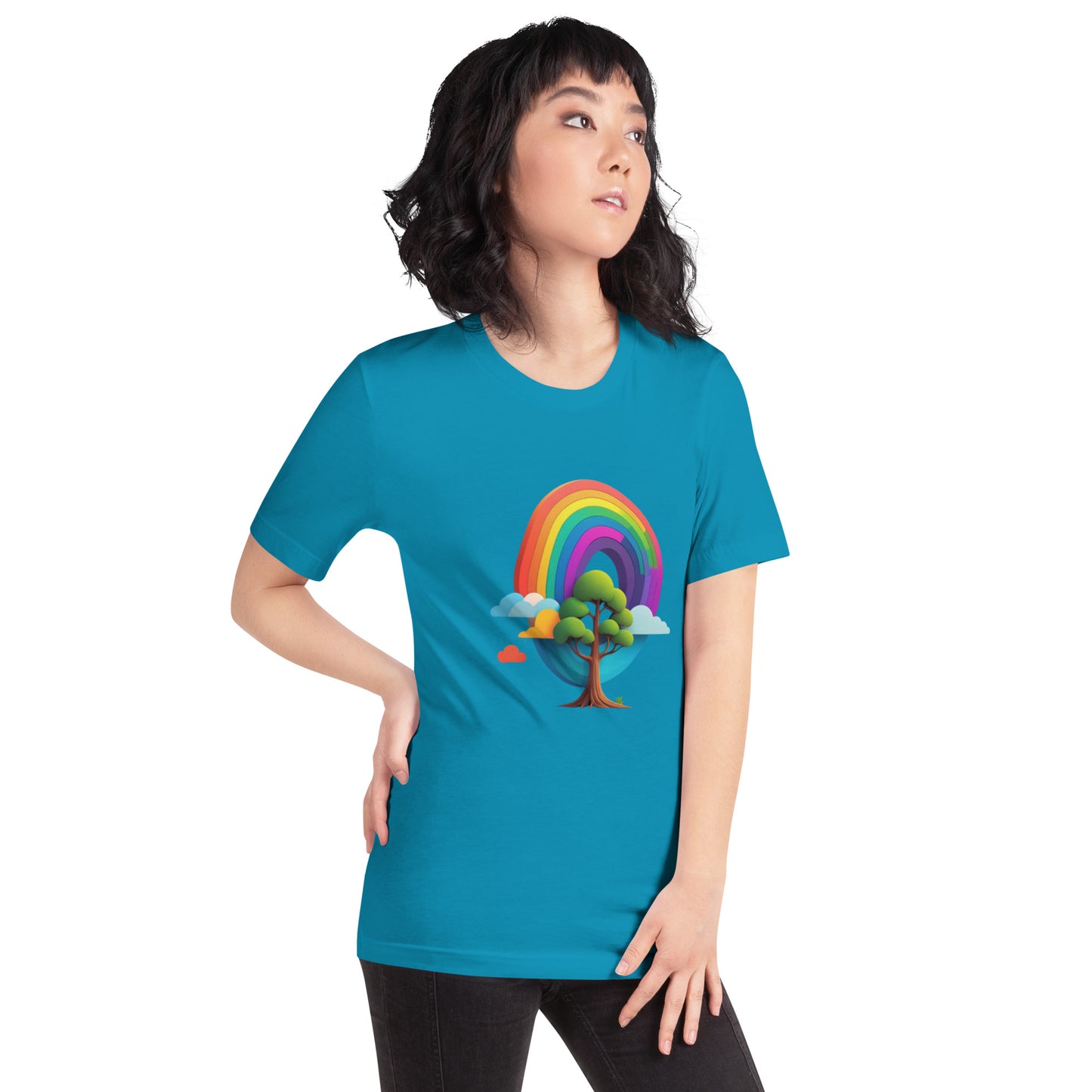 Rainbow tree Unisex t-shirt