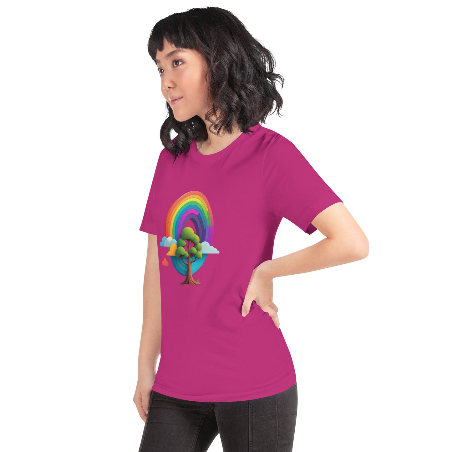 Rainbow tree Unisex t-shirt