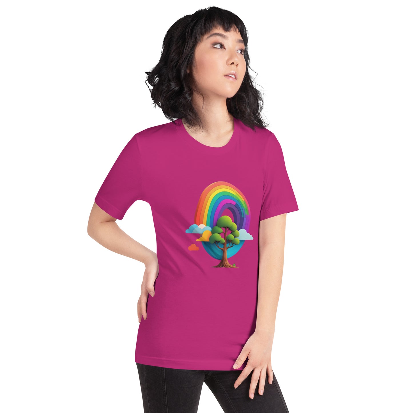 Rainbow tree Unisex t-shirt