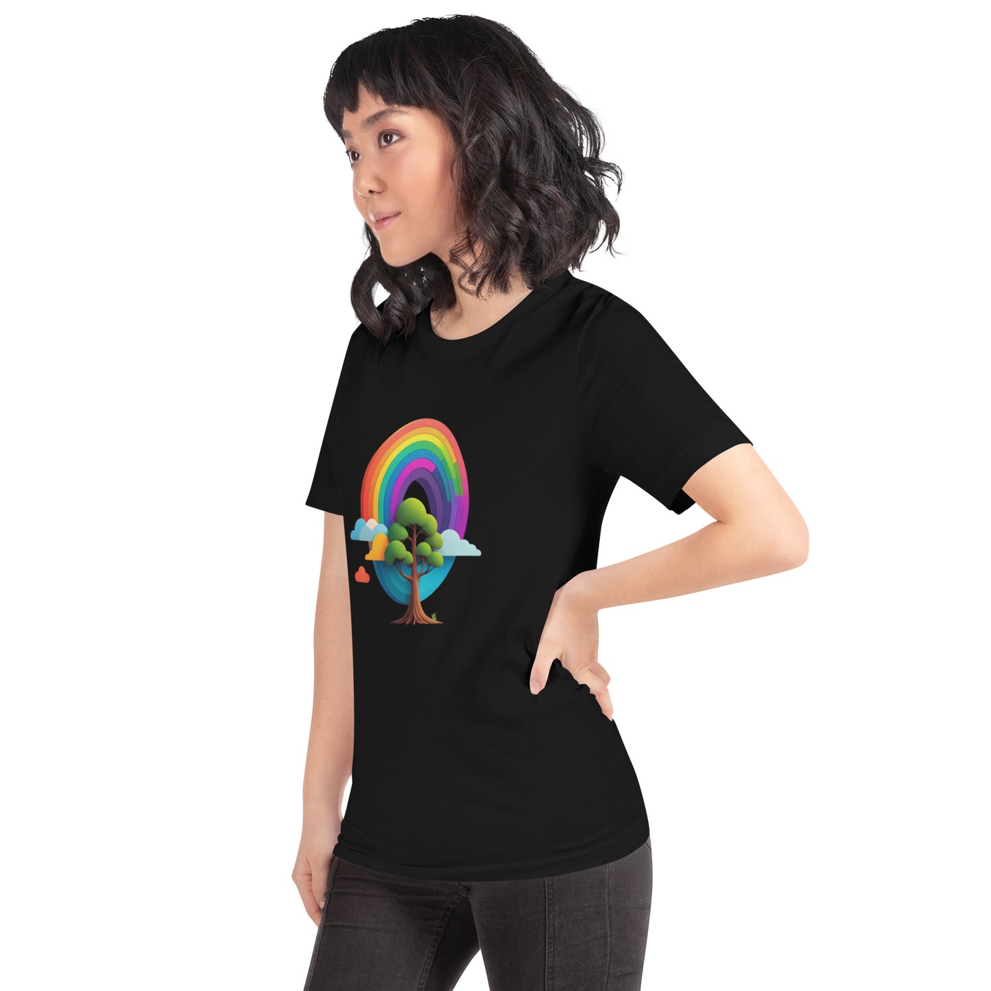 Rainbow tree Unisex t-shirt
