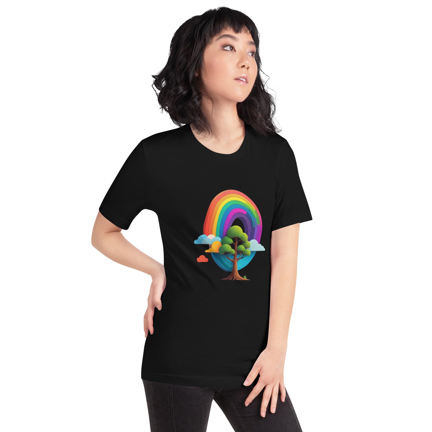 Rainbow tree Unisex t-shirt