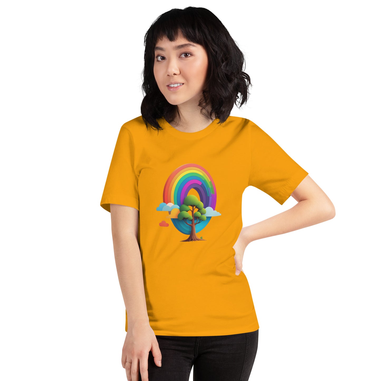 Rainbow tree Unisex t-shirt