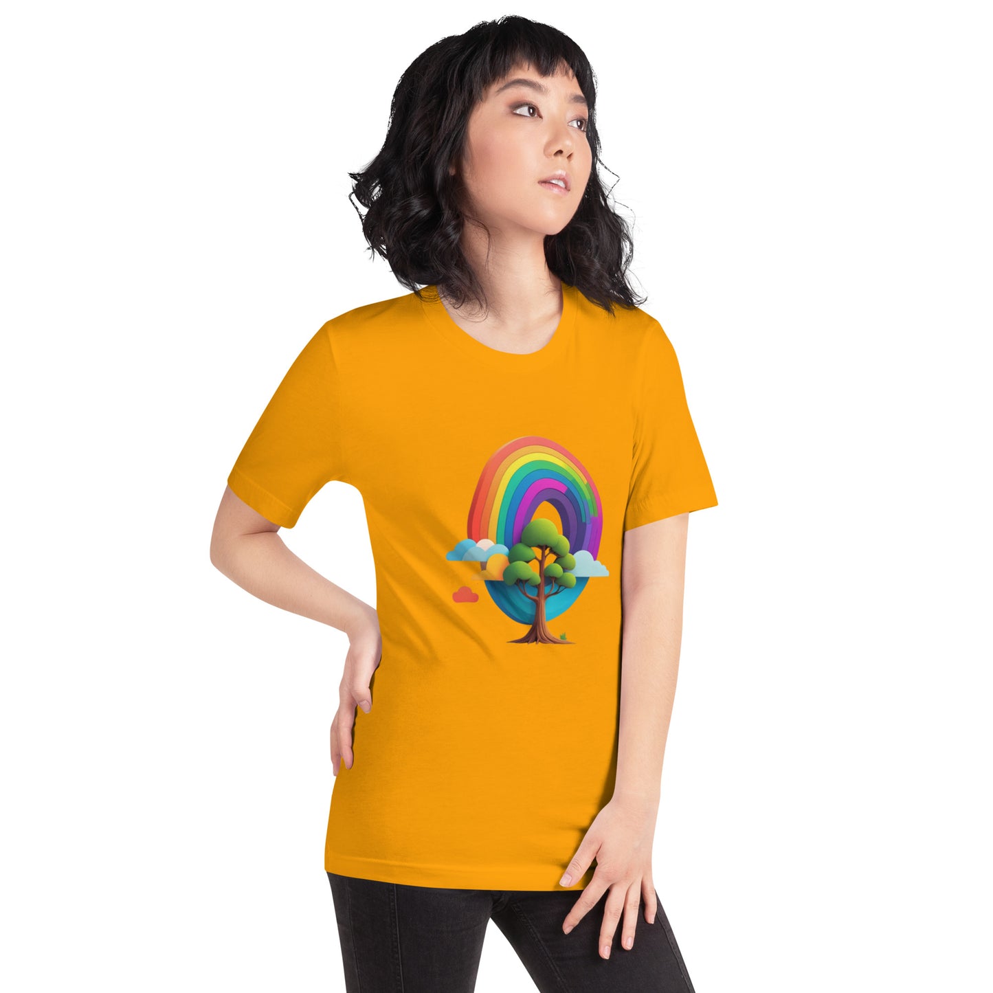 Rainbow tree Unisex t-shirt