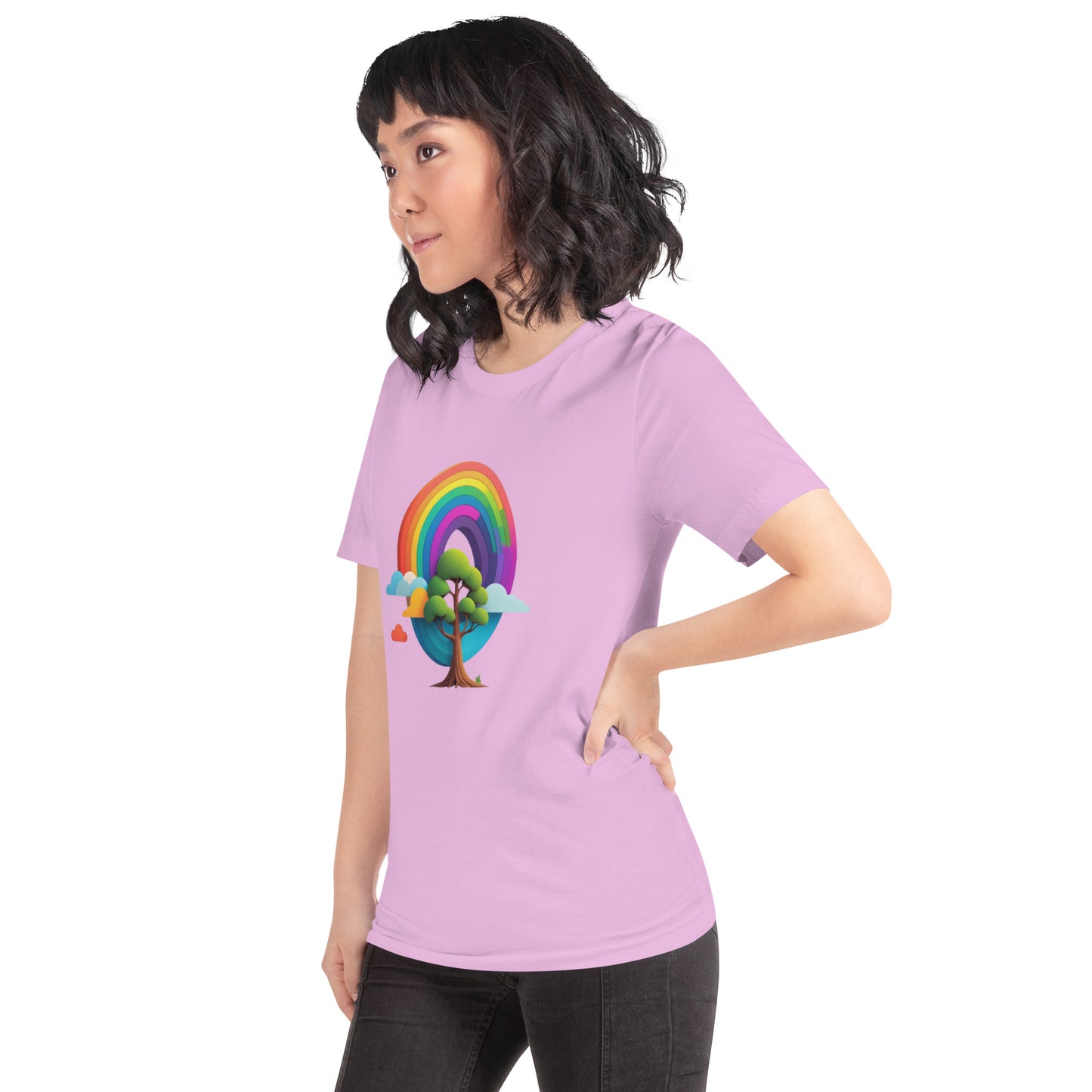 Rainbow tree Unisex t-shirt