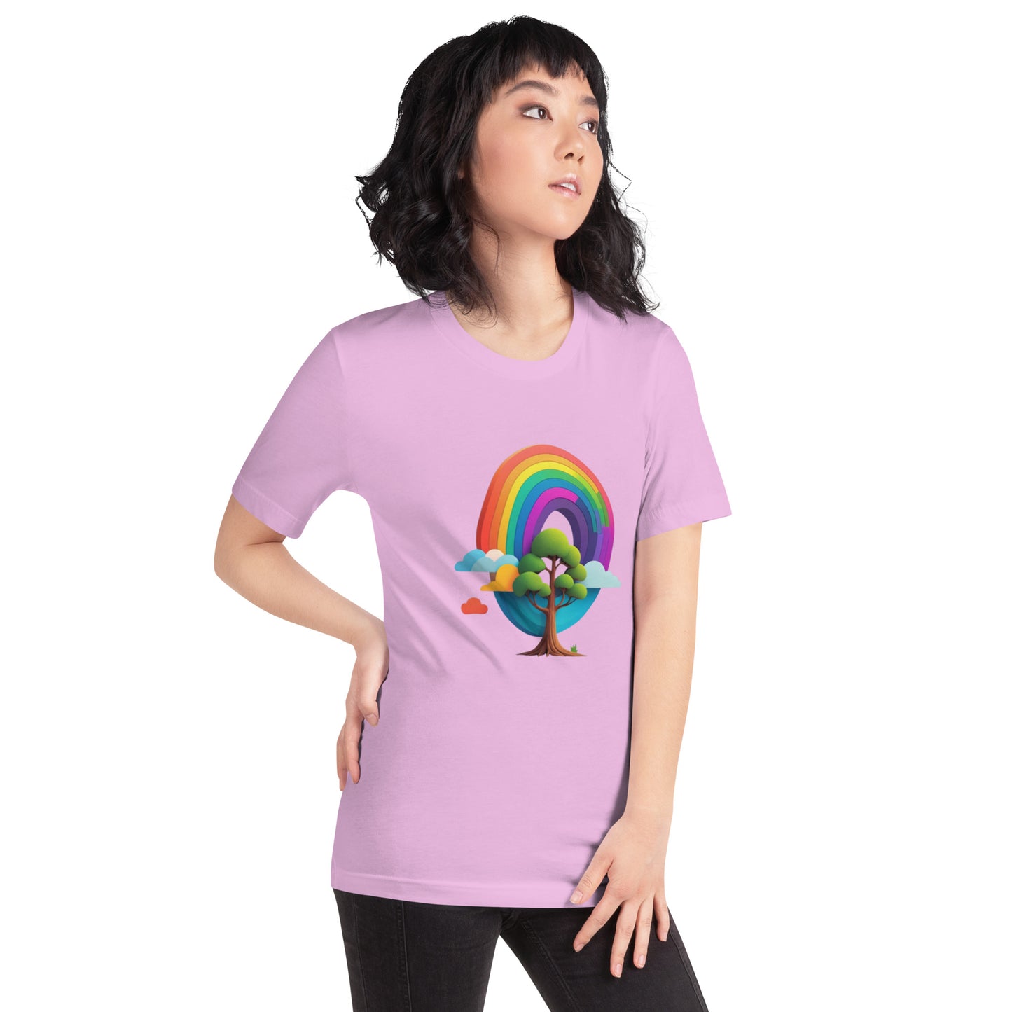 Rainbow tree Unisex t-shirt