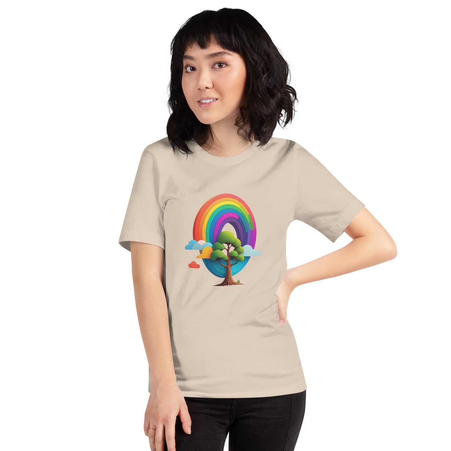 Rainbow tree Unisex t-shirt
