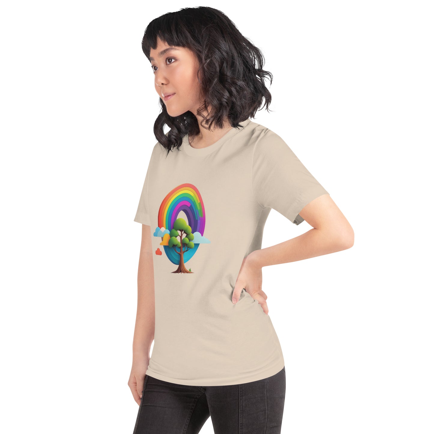 Rainbow tree Unisex t-shirt