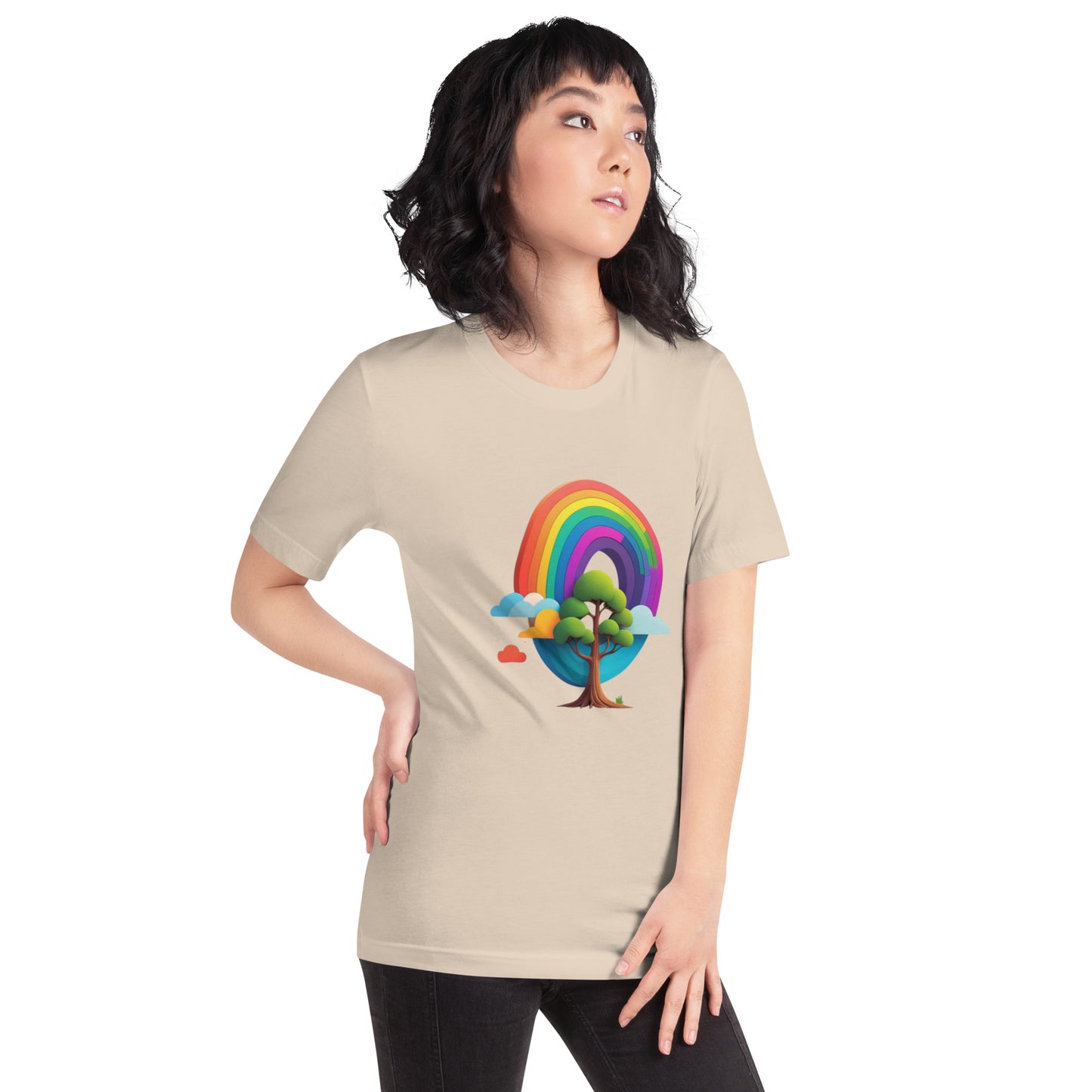 Rainbow tree Unisex t-shirt