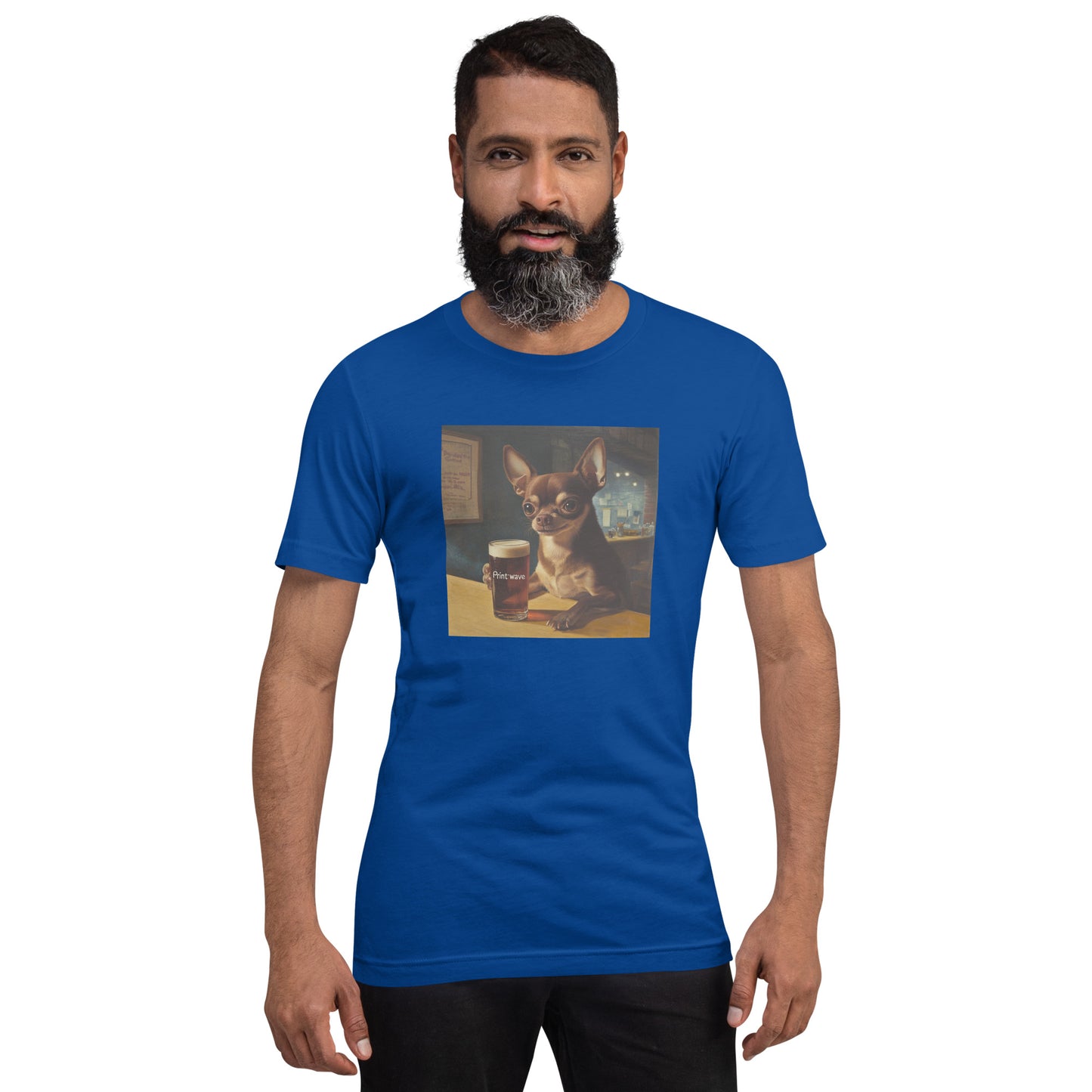Chihuahua in the canteen Unisex t-shirt