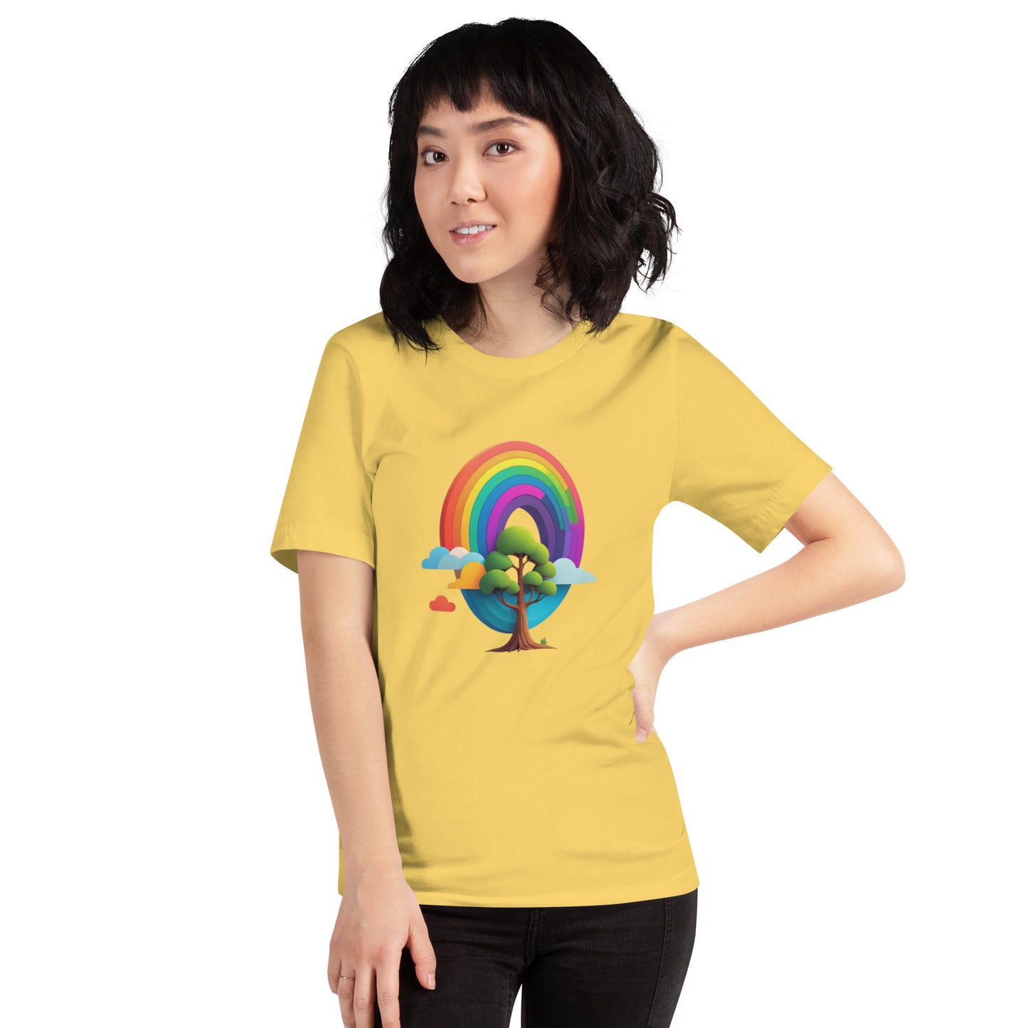 Rainbow tree Unisex t-shirt