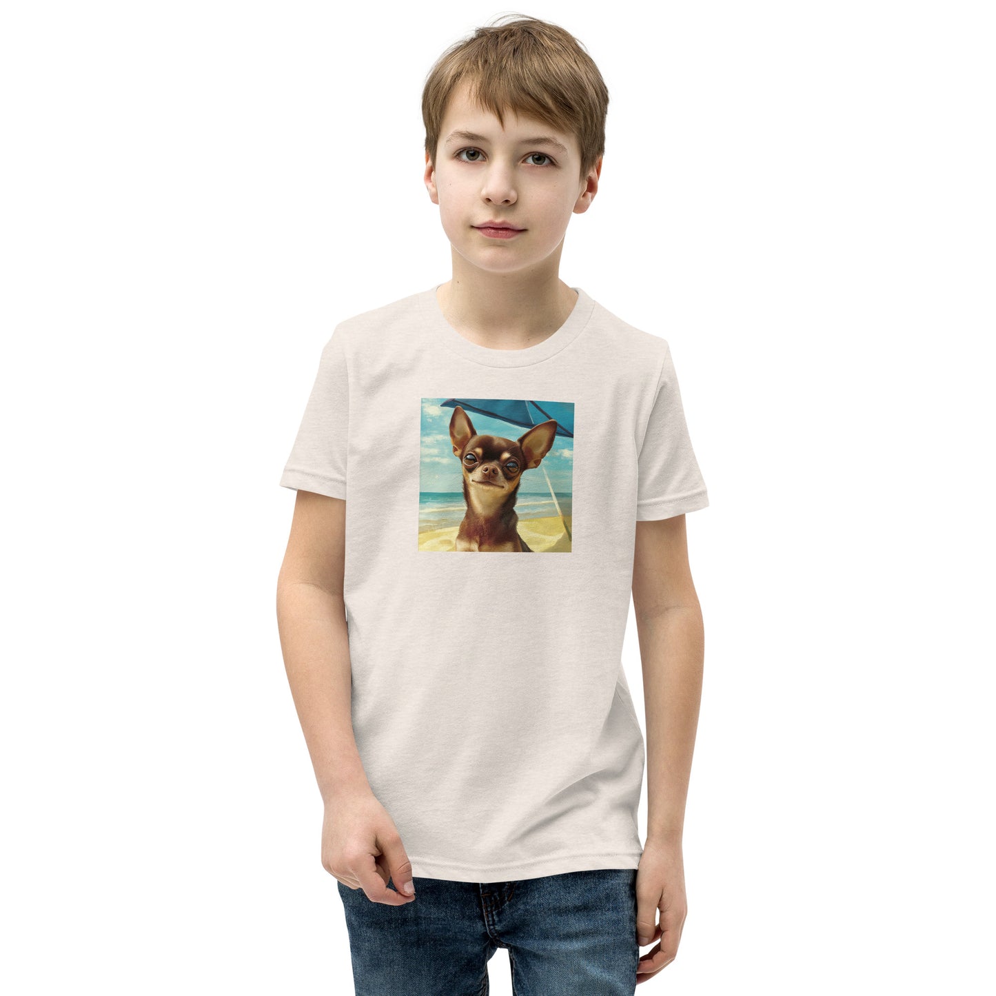 Chihuahua sunbathing Youth Short Sleeve T-Shirt