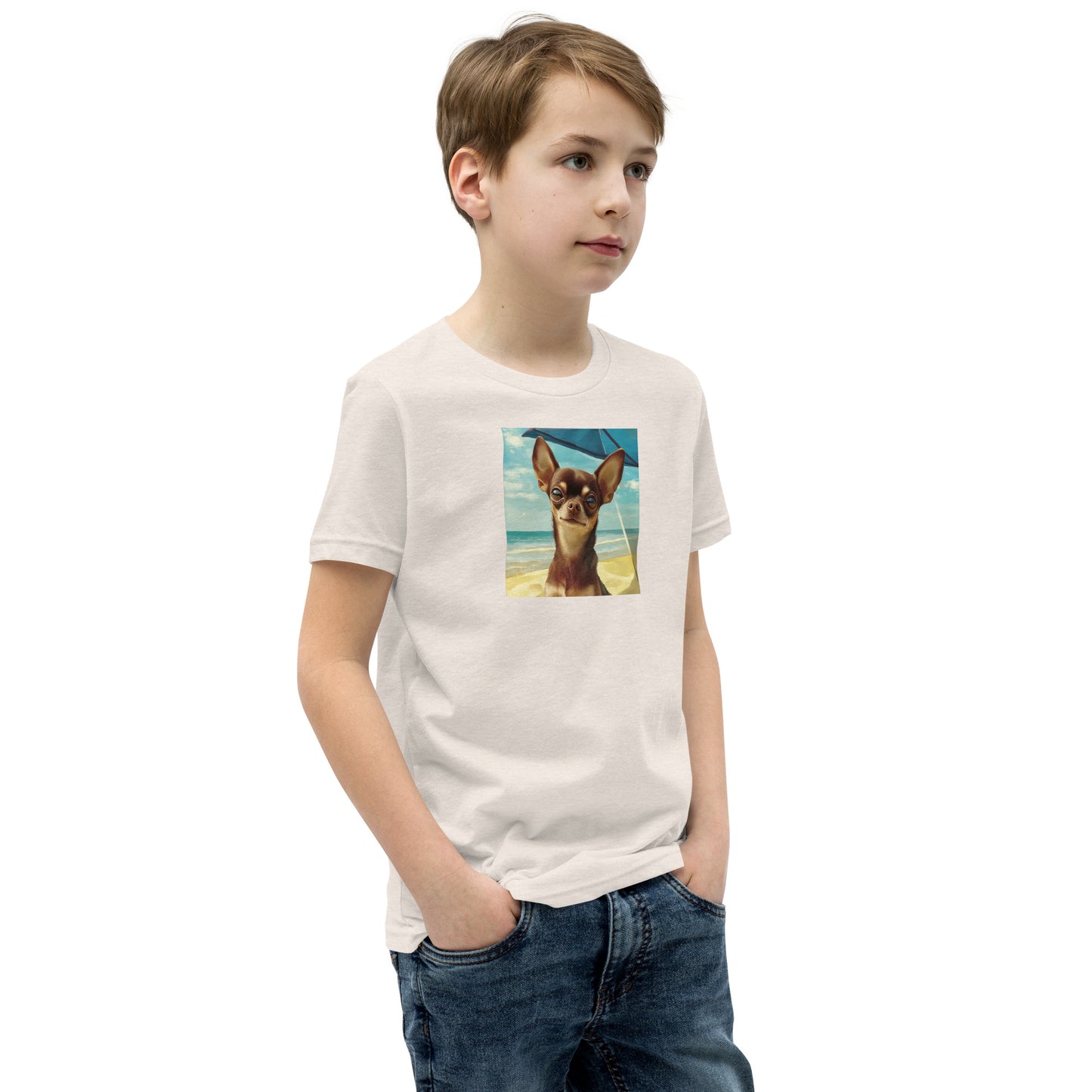 Chihuahua sunbathing Youth Short Sleeve T-Shirt