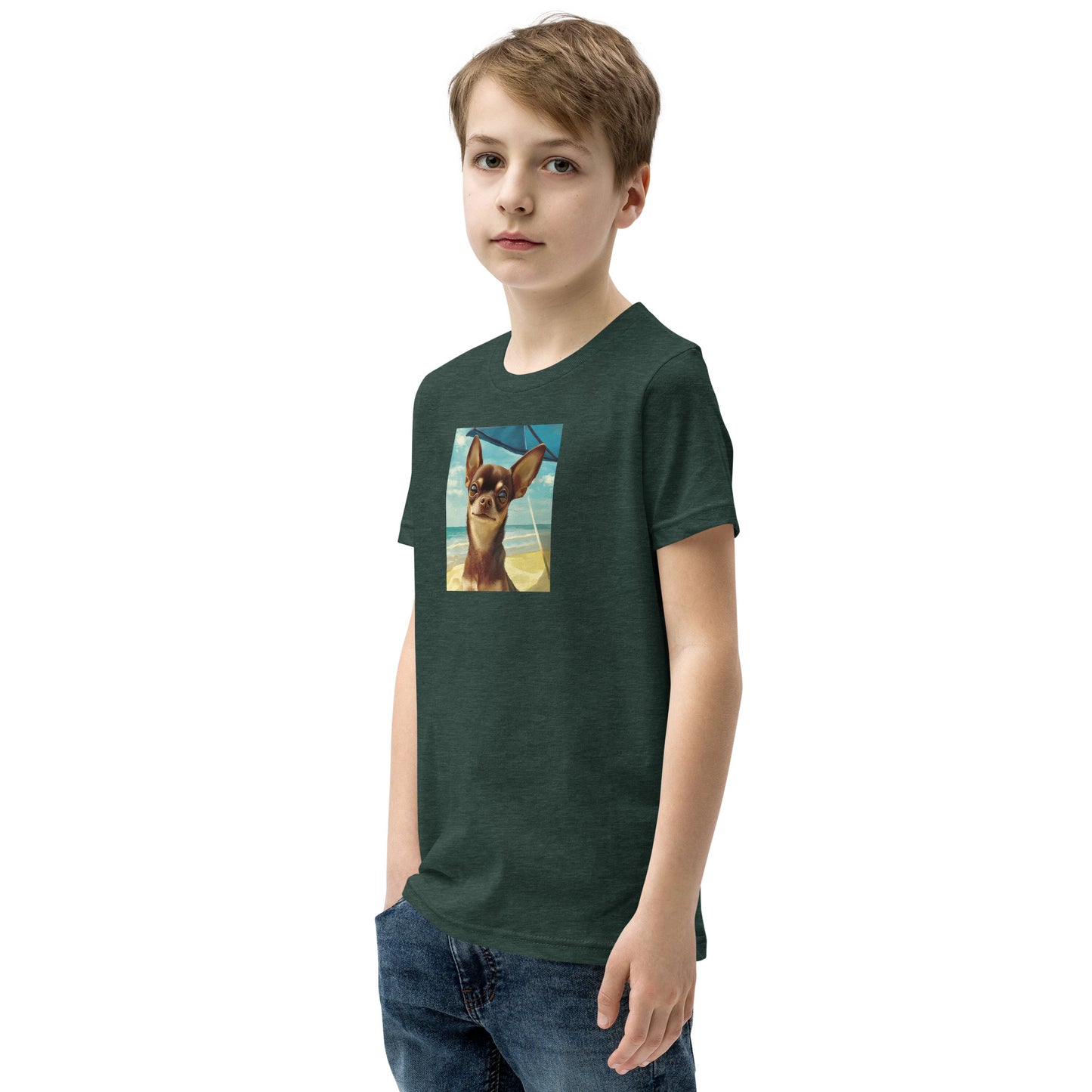 Chihuahua sunbathing Youth Short Sleeve T-Shirt