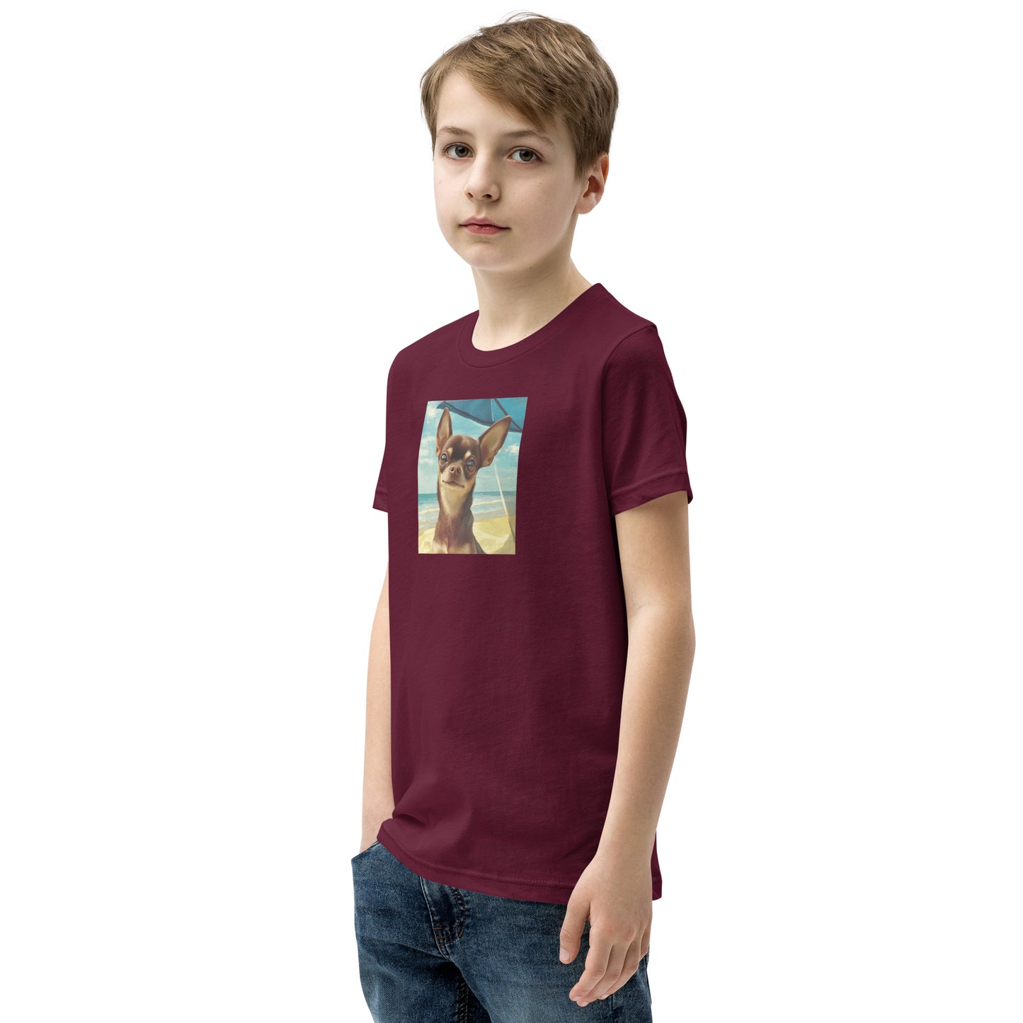 Chihuahua sunbathing Youth Short Sleeve T-Shirt