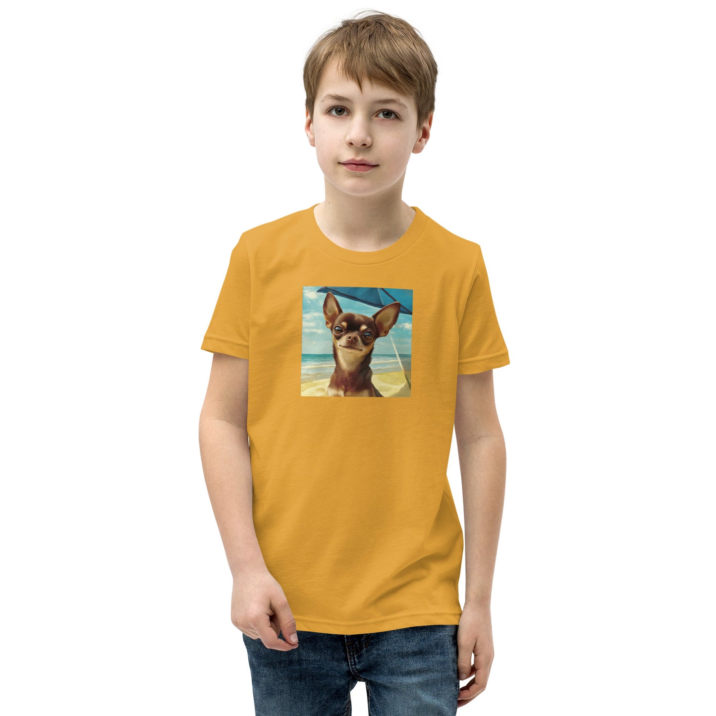 Chihuahua sunbathing Youth Short Sleeve T-Shirt