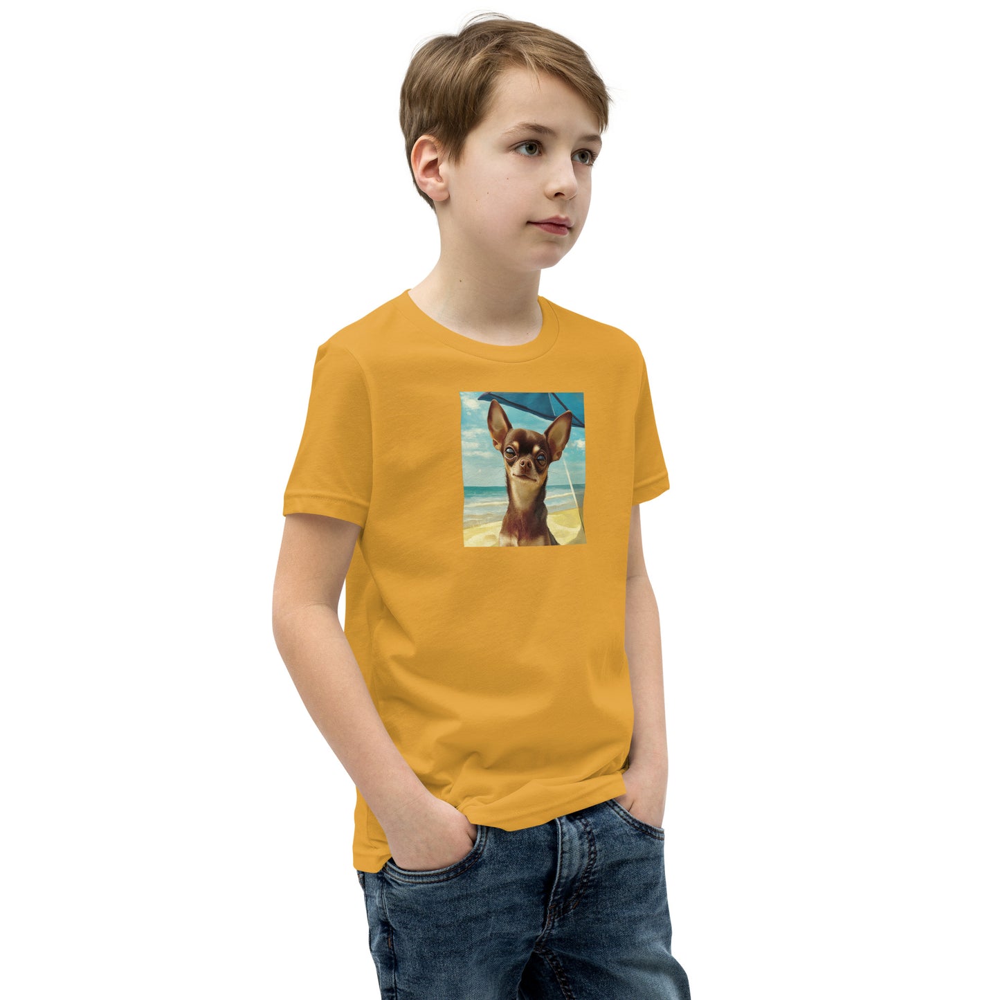 Chihuahua sunbathing Youth Short Sleeve T-Shirt