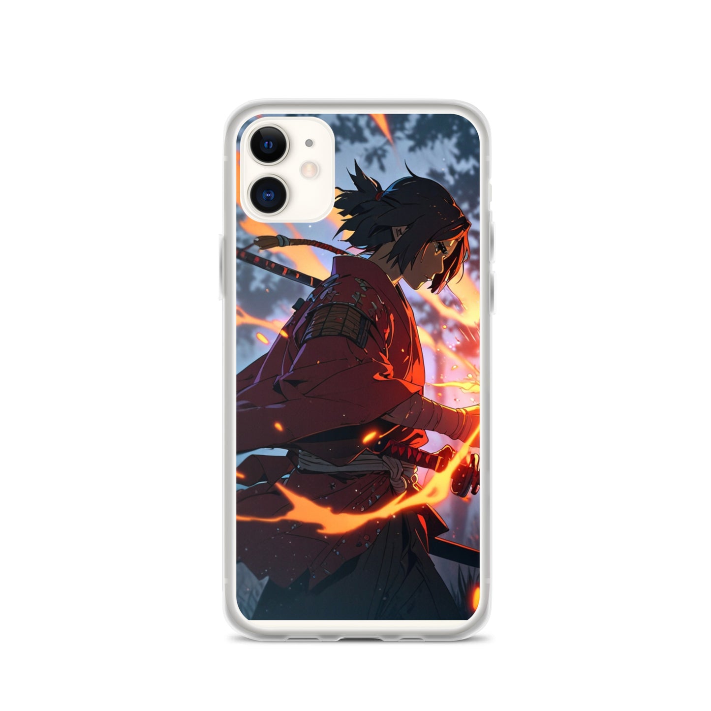 Fire samurai Clear Case for iPhone®