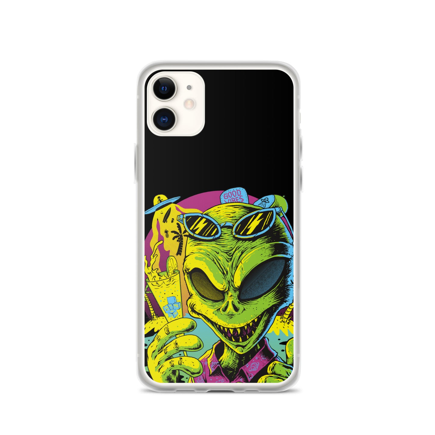 Cool Alien Clear Case for iPhone®