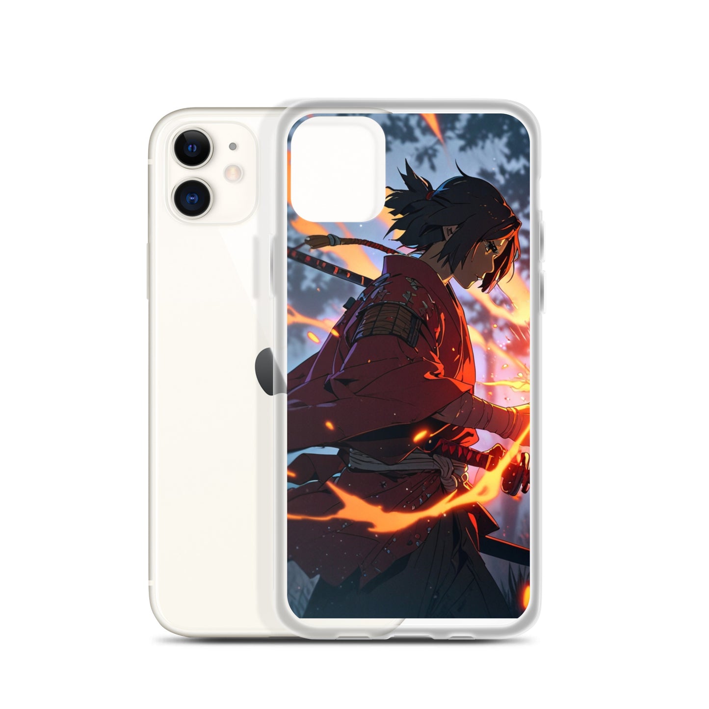 Fire samurai Clear Case for iPhone®