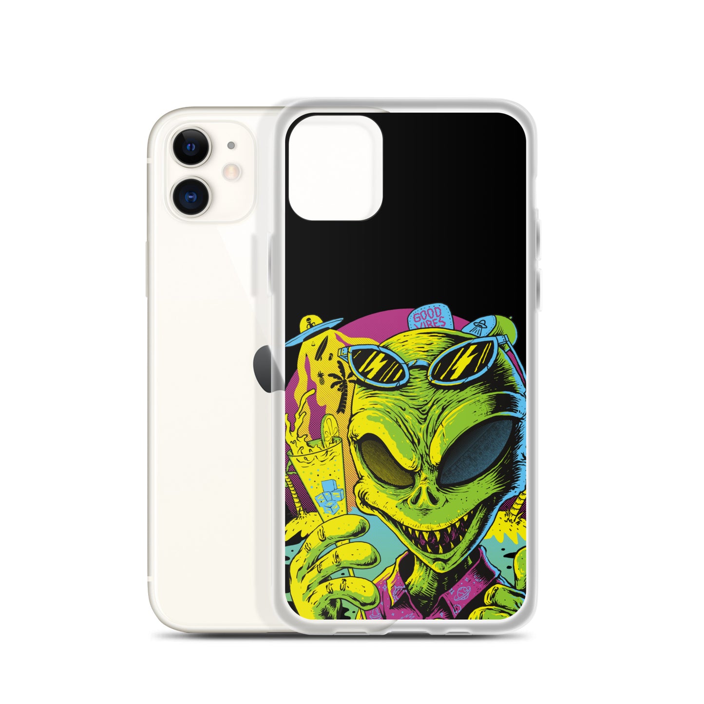 Cool Alien Clear Case for iPhone®