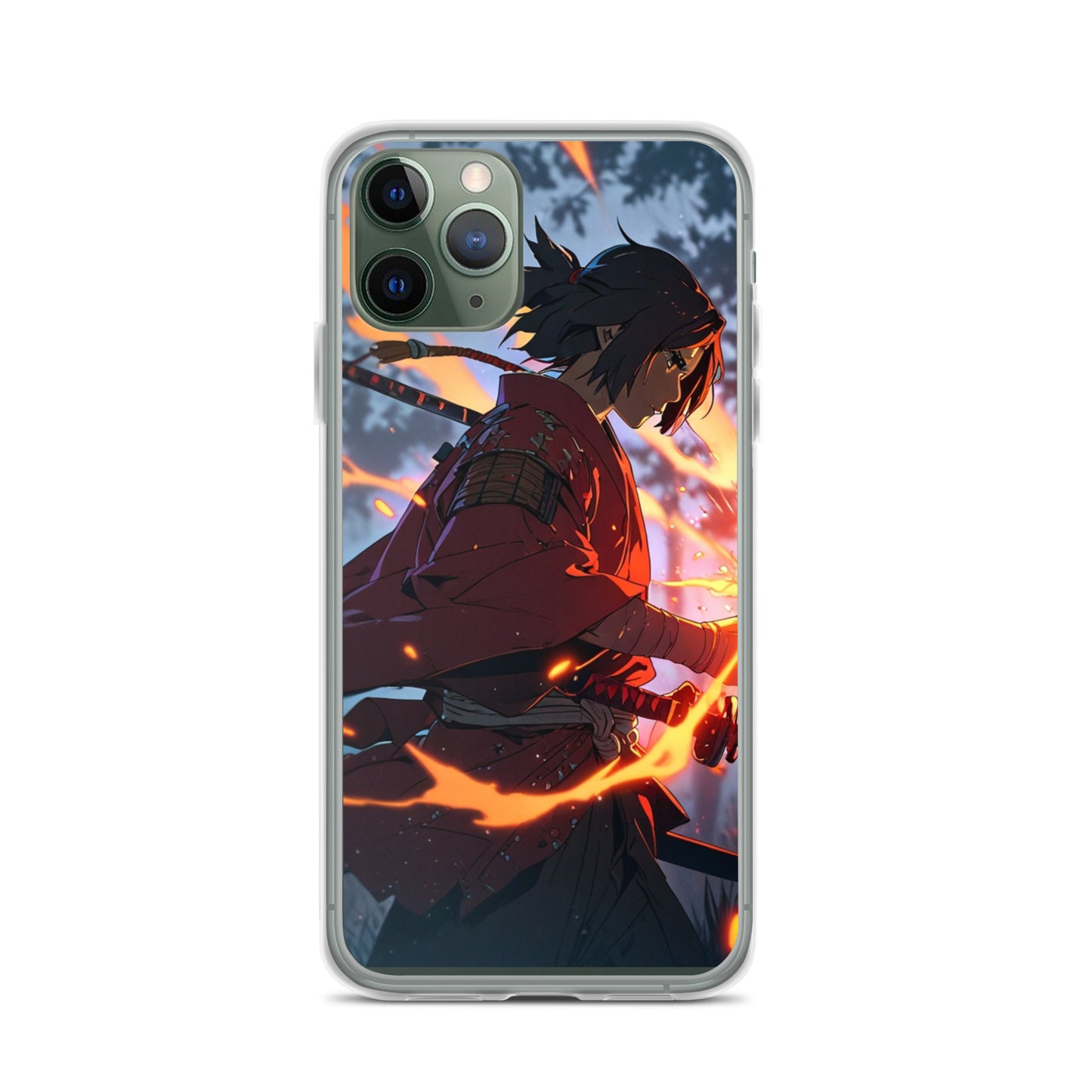 Fire samurai Clear Case for iPhone®