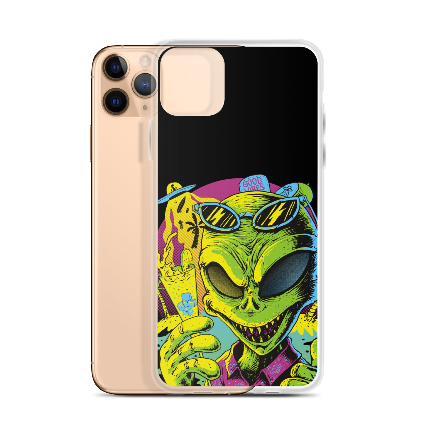 Cool Alien Clear Case for iPhone®