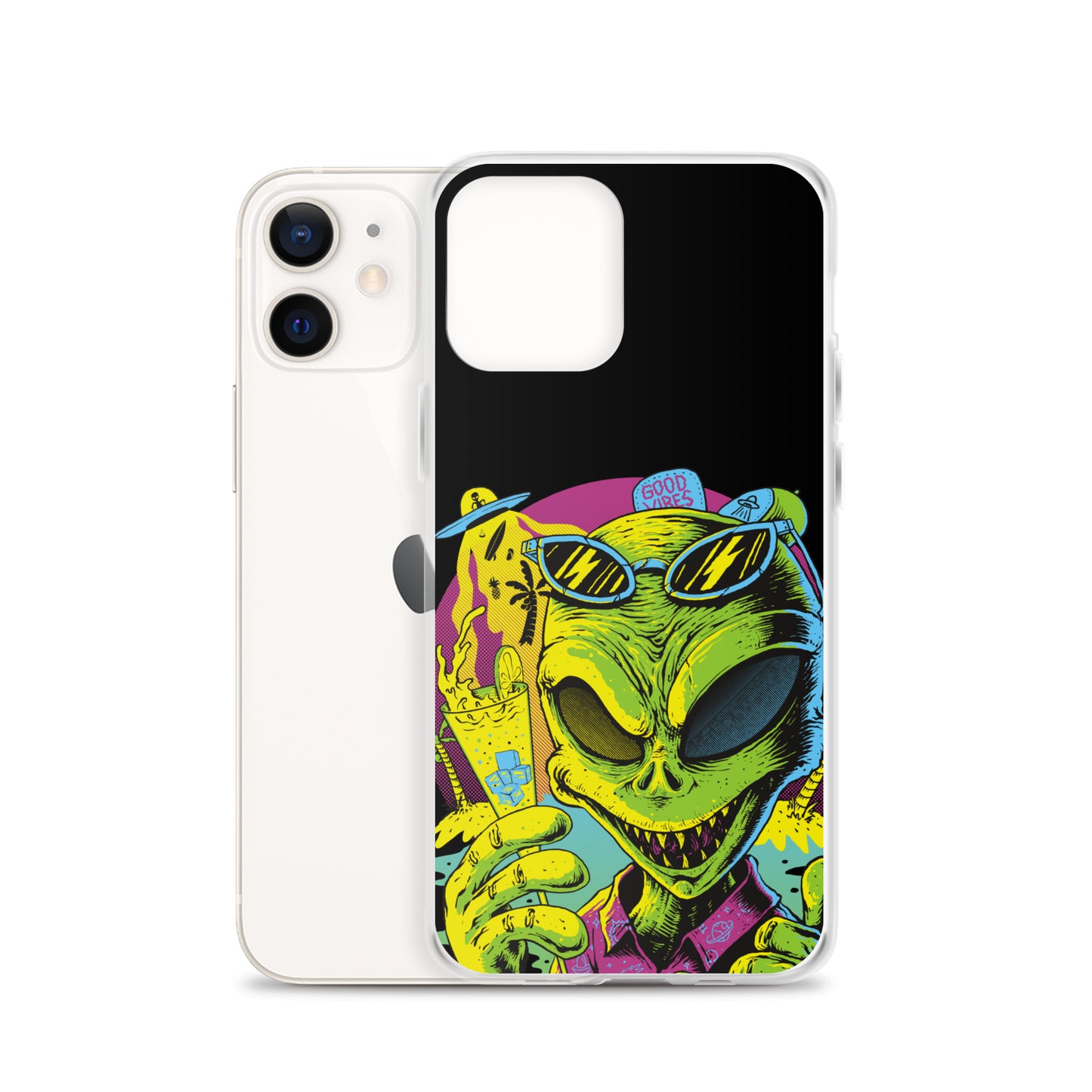 Cool Alien Clear Case for iPhone®