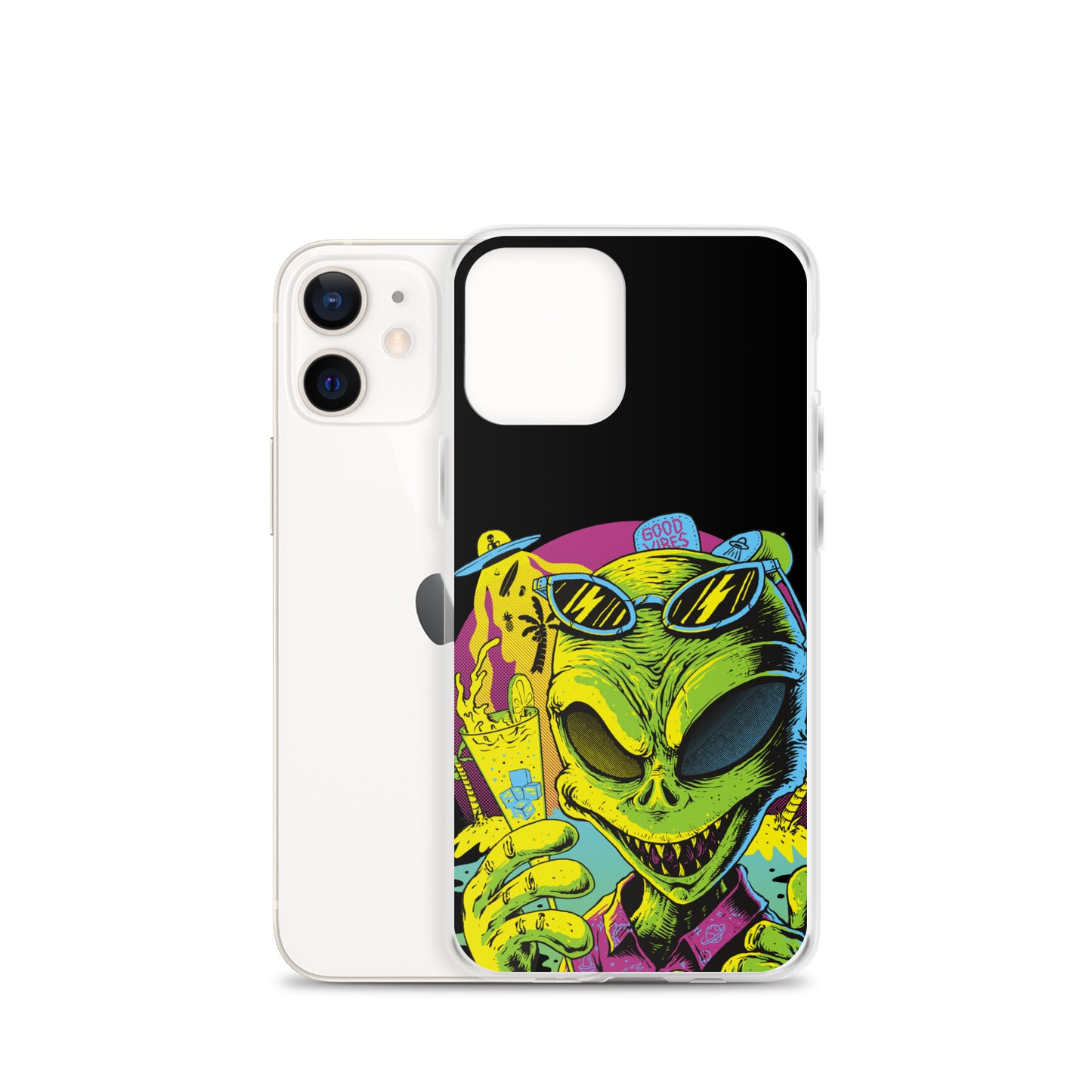 Cool Alien Clear Case for iPhone®